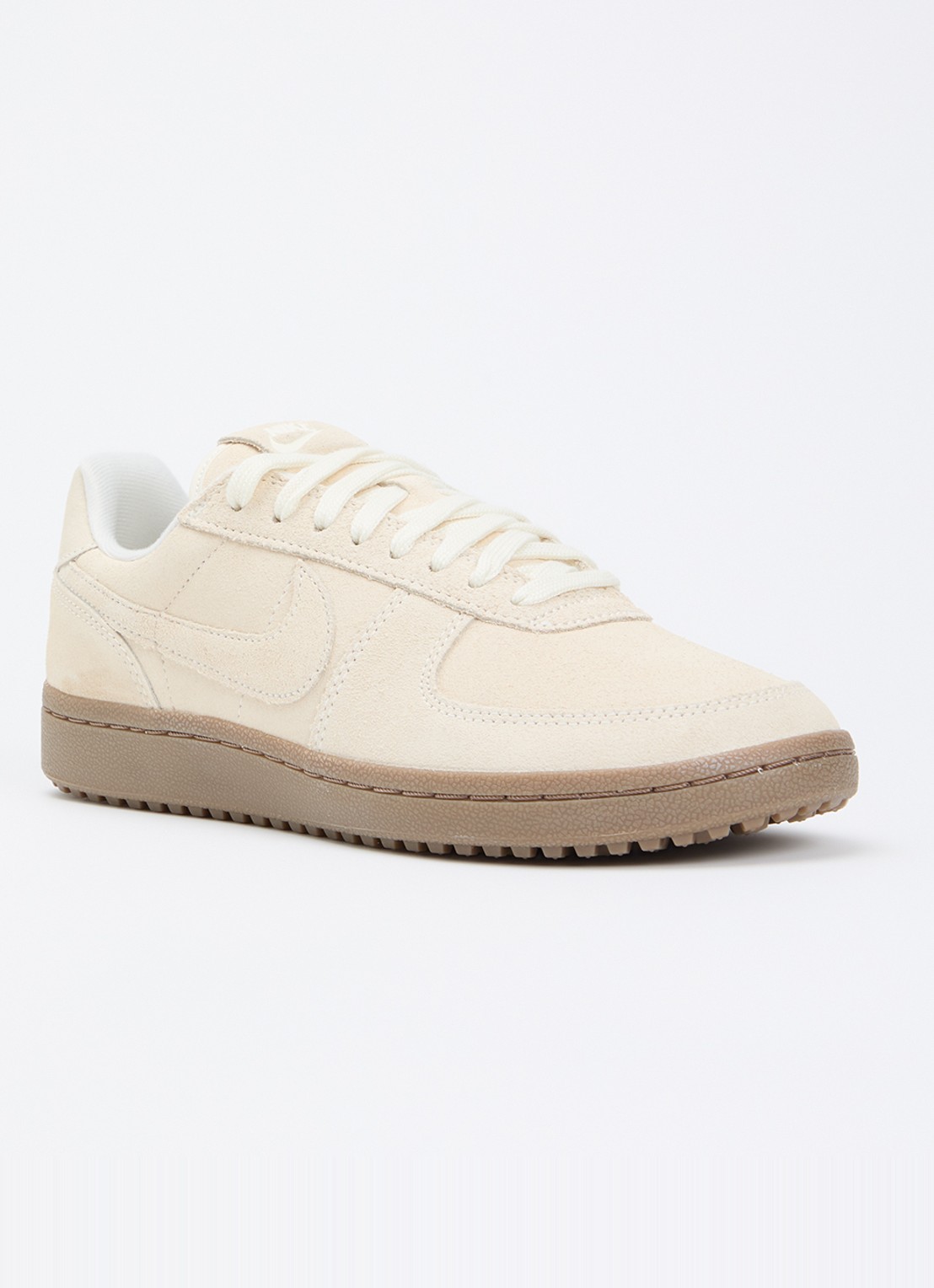 Nike Field General sneaker van suède - voorkant 2 creme