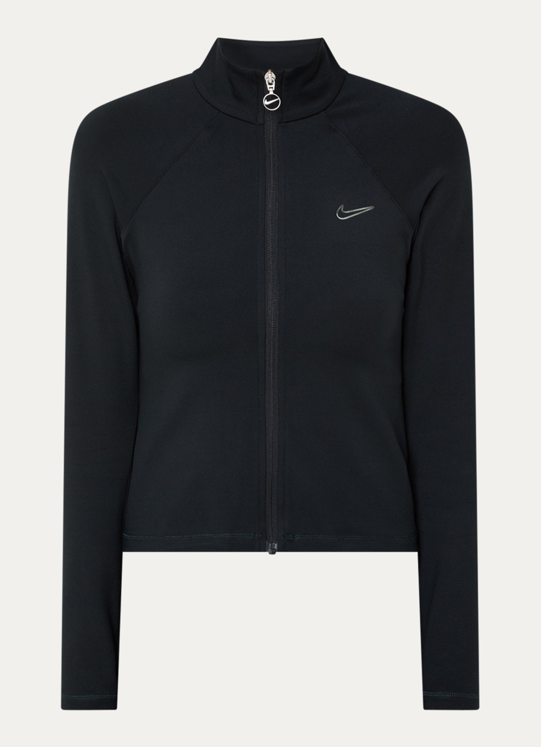 Nike Fitted vest met opstaande kraag - voorkant 3 zwart