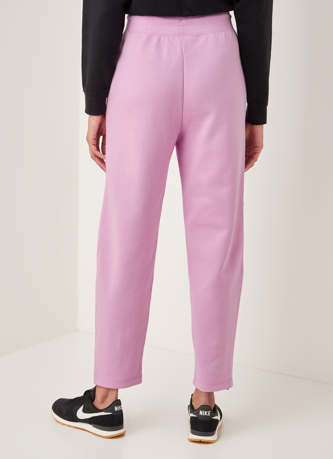 Nike High waist tapered fit cropped joggingbroek met logo - achterkant 4 roze