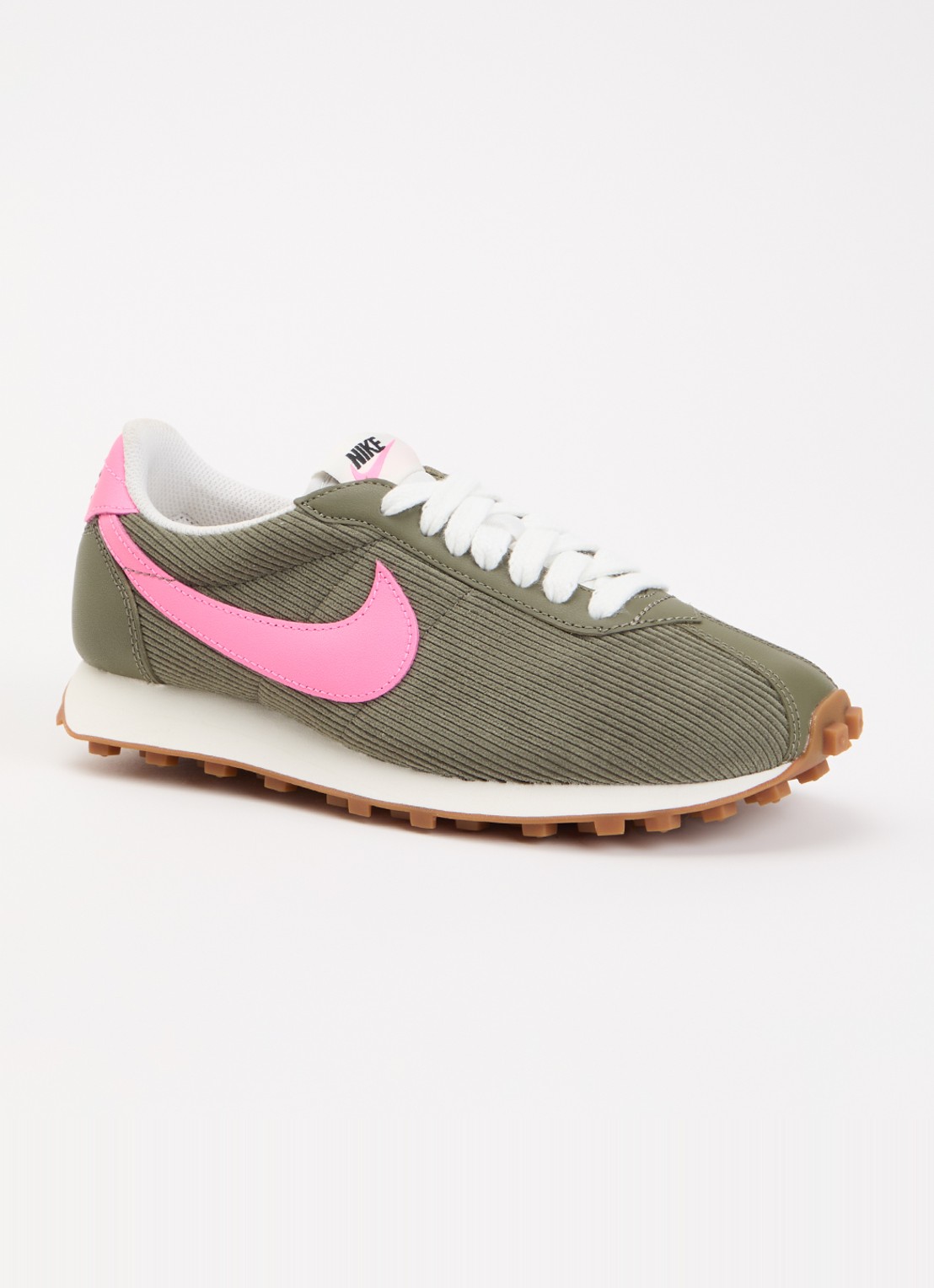 Nike LD-1000 sneaker met corduroy details - voorkant 5 olijfgroen