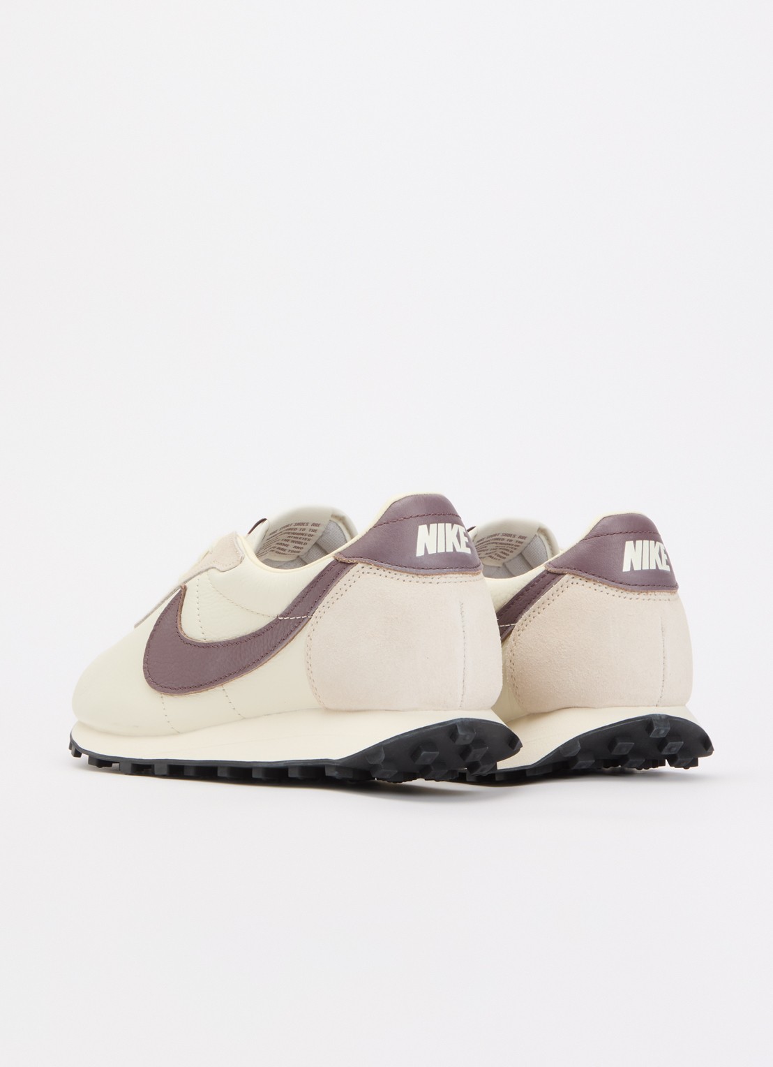 Nike Ld-1000 sneaker van leer met suède details - achterkant 2 beige