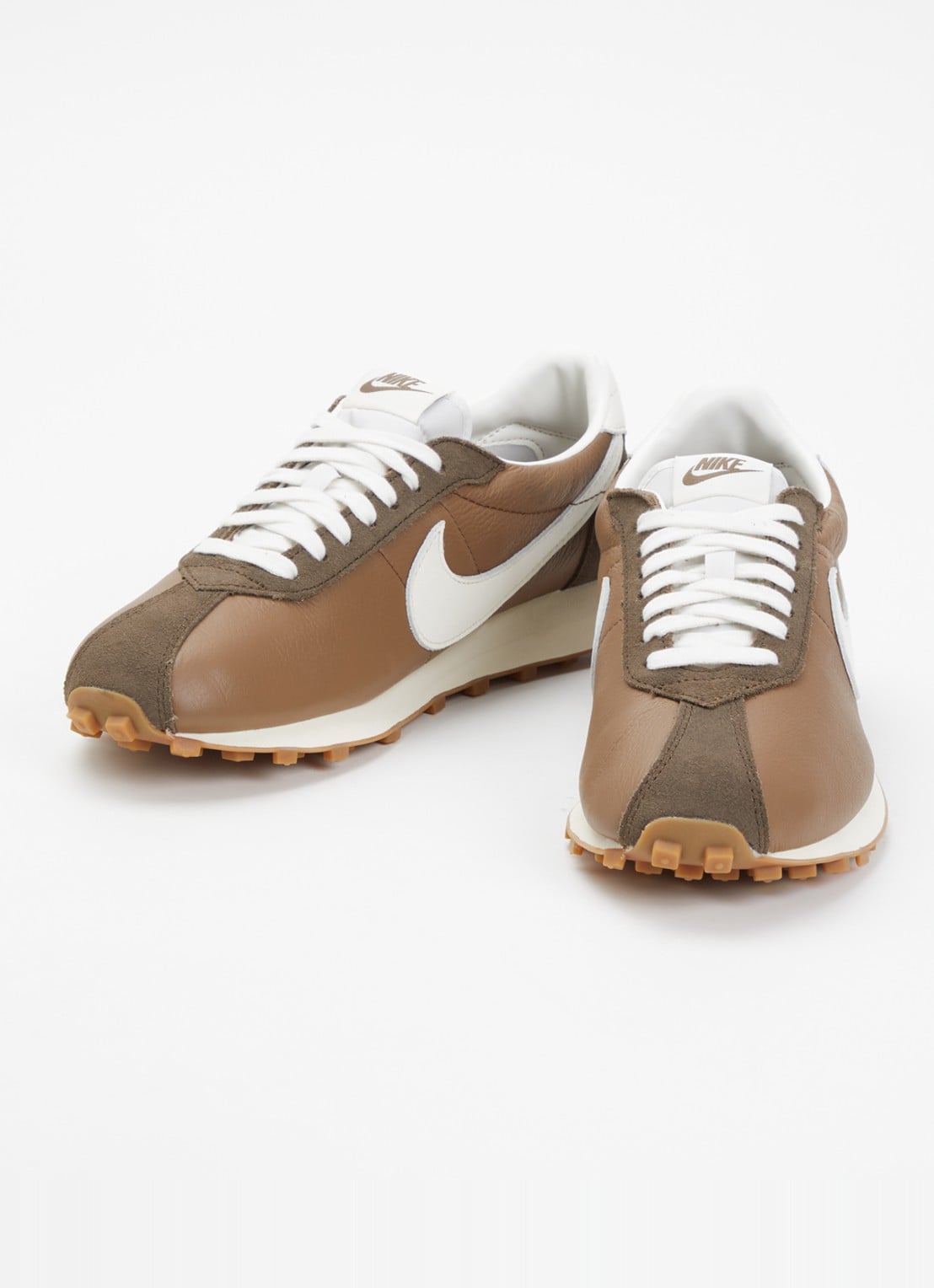 Nike Ld-1000 sneaker van leer met suède details - detail bruin