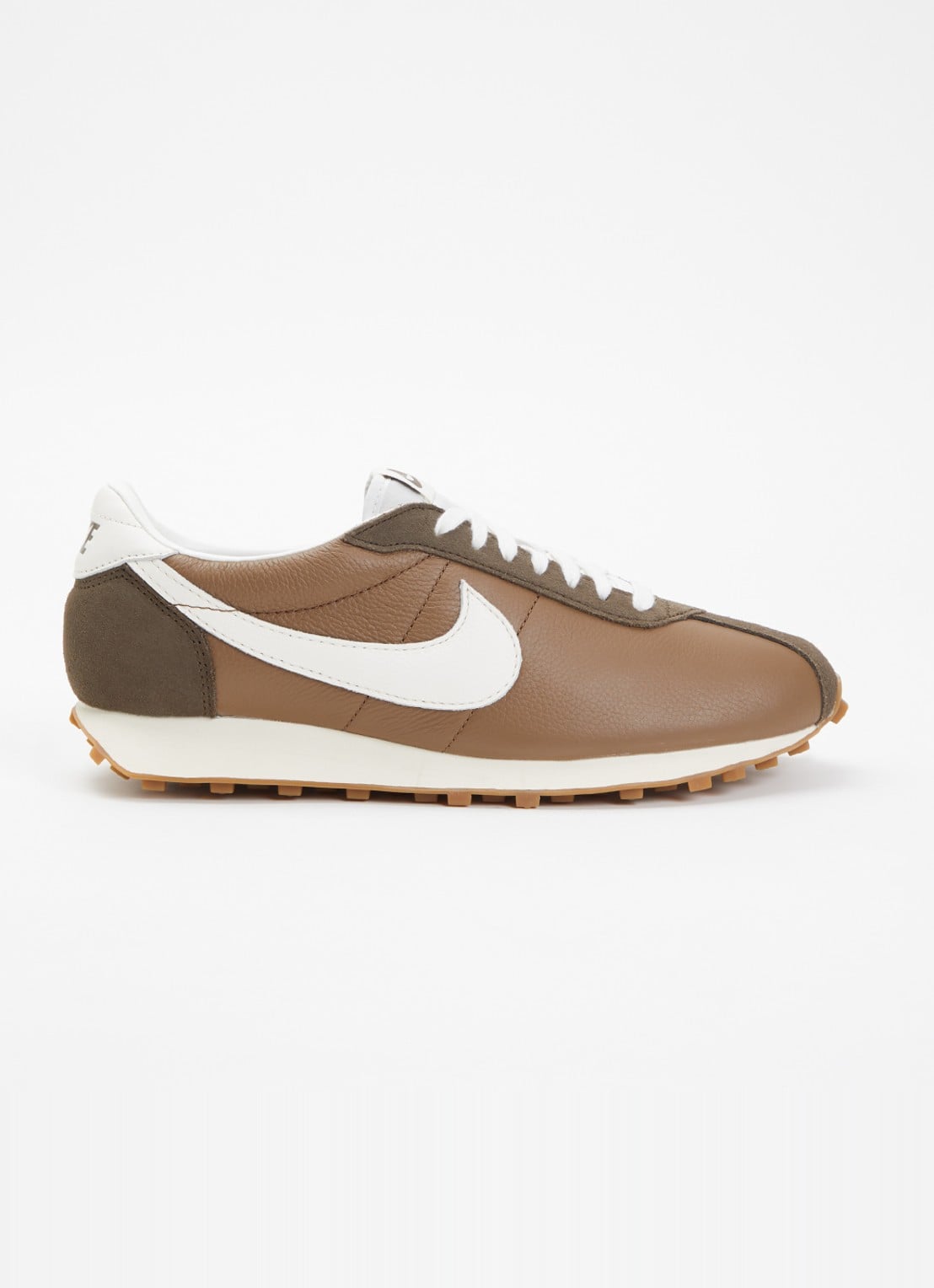 Nike Ld-1000 sneaker van leer met suède details - voorkant 4 bruin