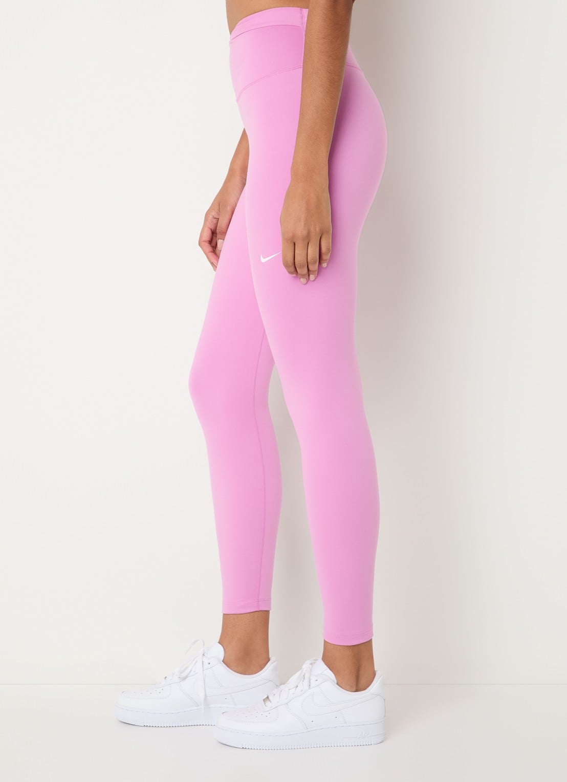 Nike One high waist skinny fit trainingslegging met logo - detail 5 roze