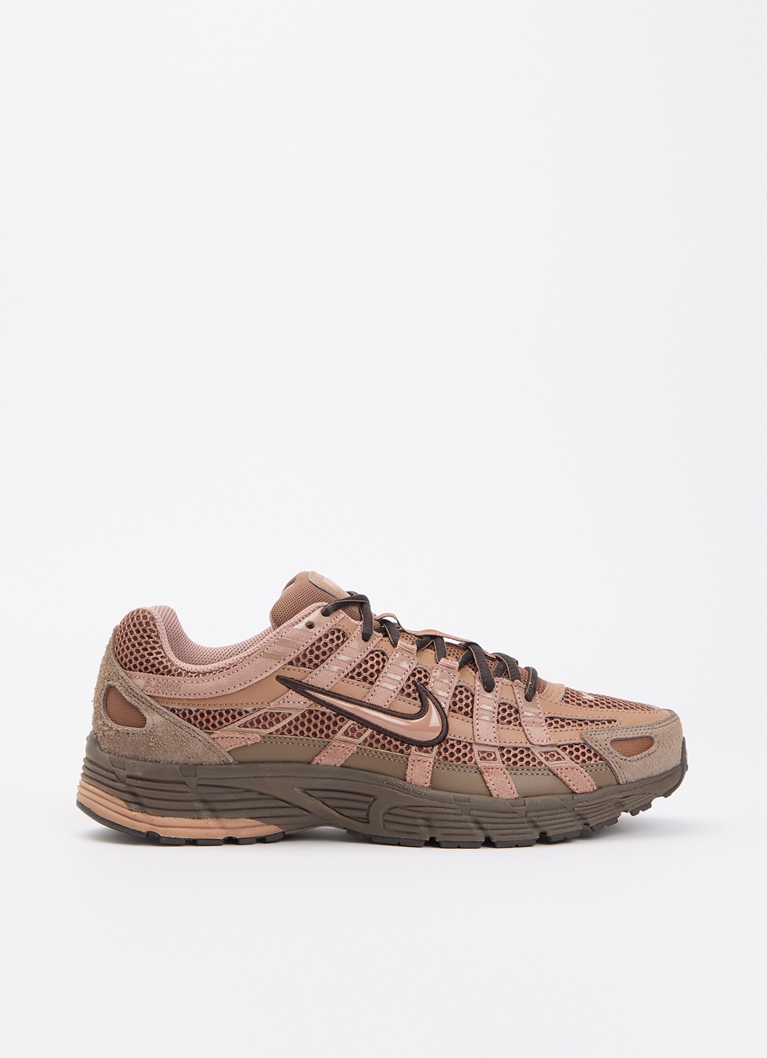 Nike P-6000 sneaker met mesh details - voorkant 2 bruin