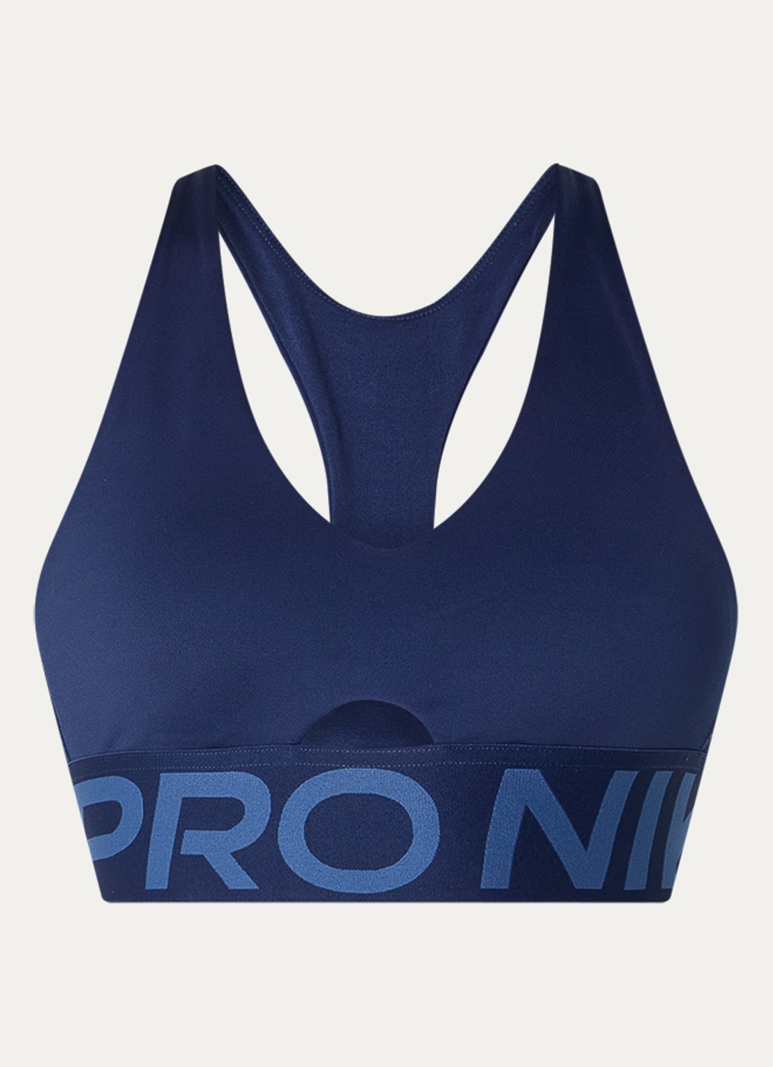 Nike Pro Sculpt sport bh met medium support en Dri-FIT - voorkant donkerblauw