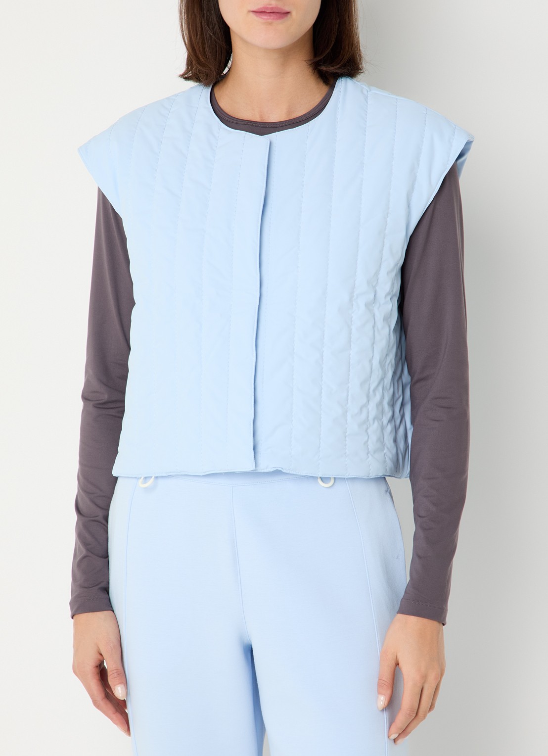 Nike Reversible bodywarmer met steekzakken - detail 2 lichtblauw