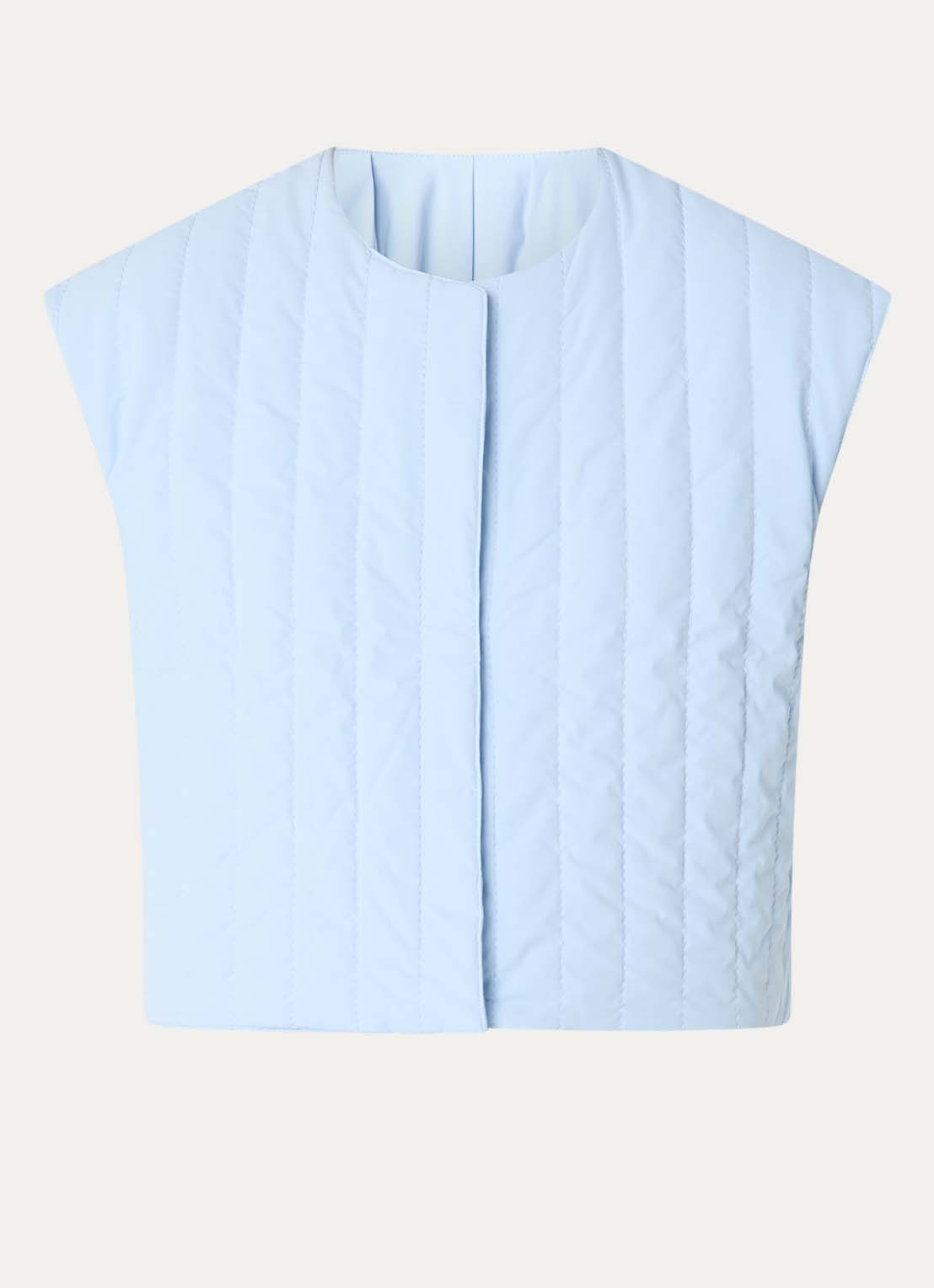 Nike Reversible bodywarmer met steekzakken - voorkant 3 lichtblauw