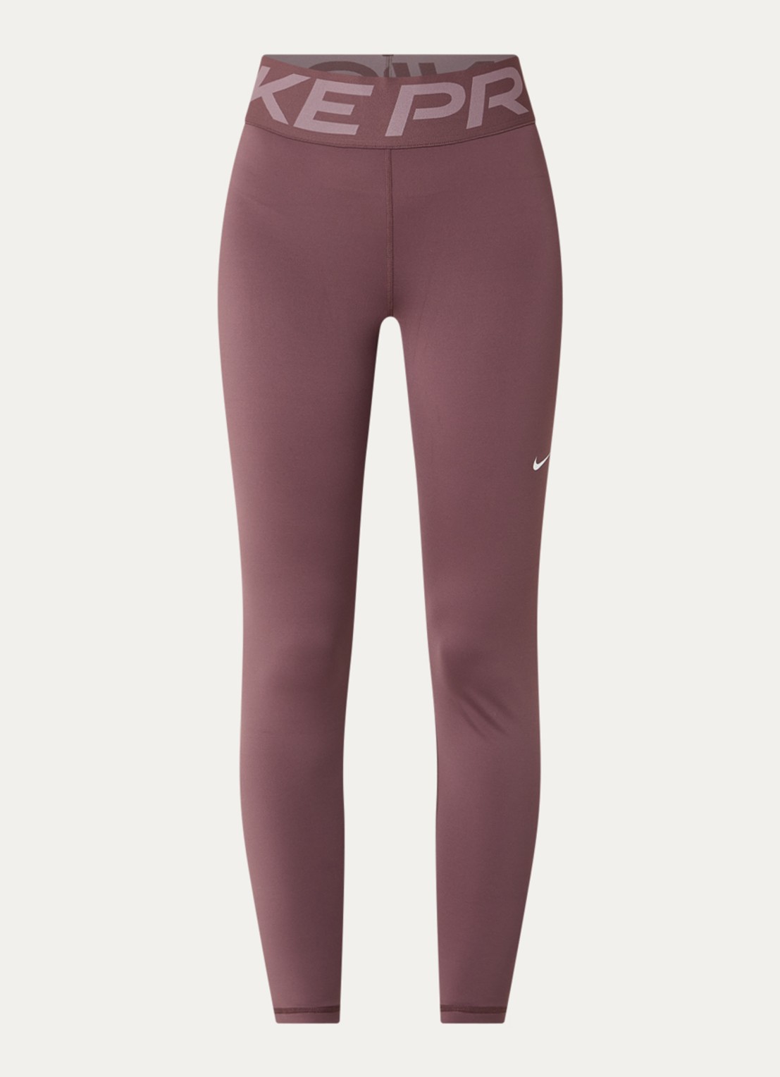 Nike Sculpt high waist skinny fit trainingslegging - voorkant 4 taupe