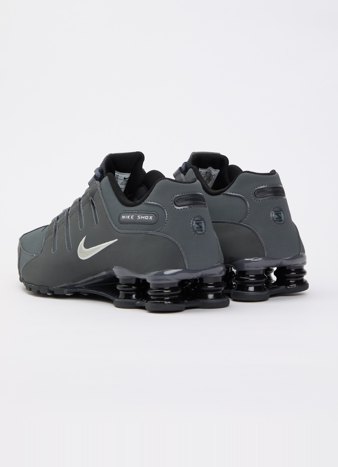 Nike Shox Nz sneaker met logo - achterkant 4 donkergrijs