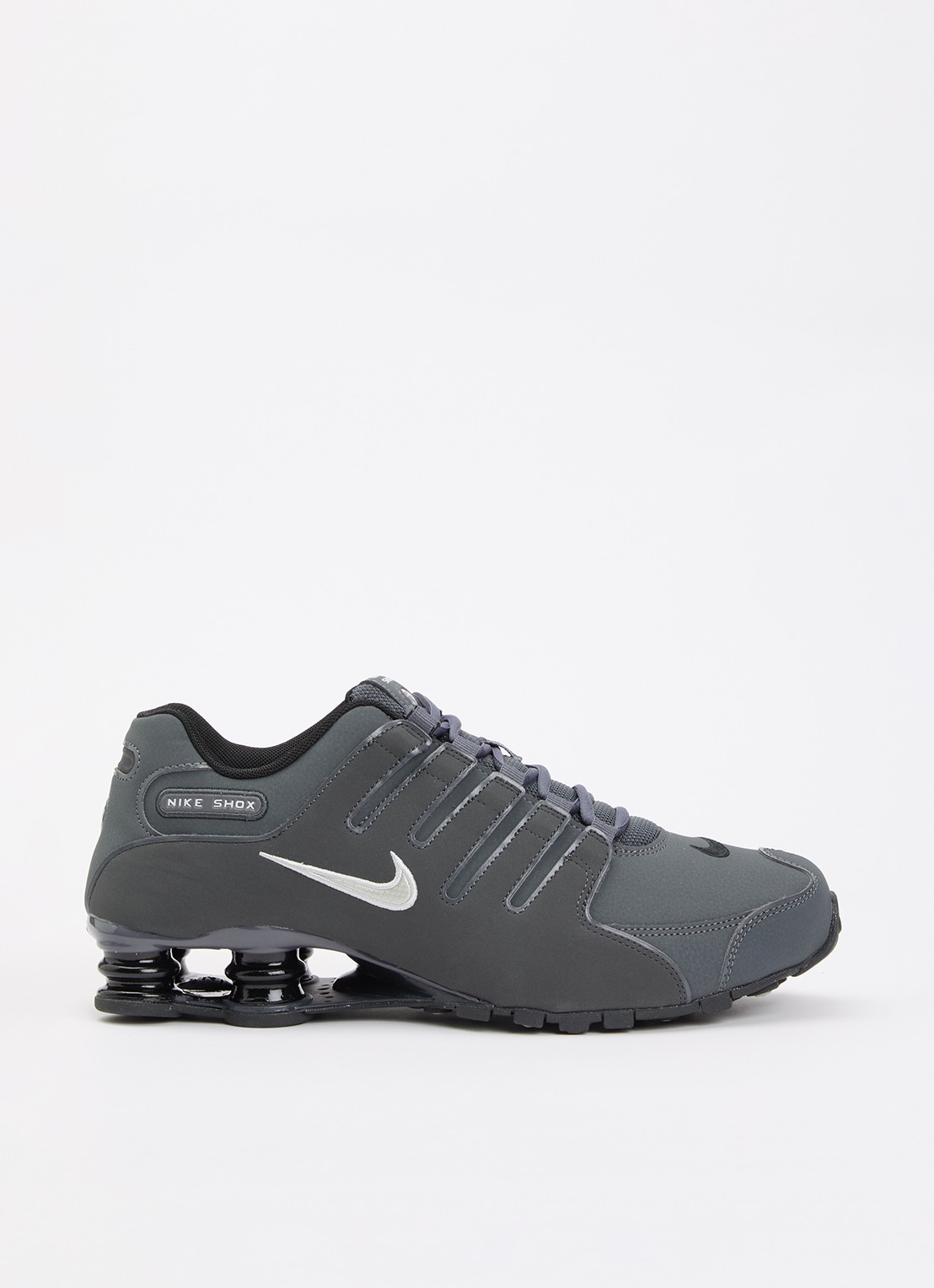 Nike Shox Nz sneaker met logo - voorkant 5 donkergrijs