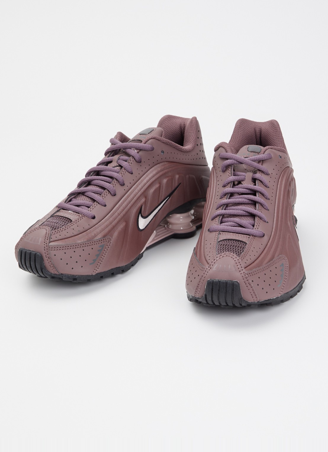 Nike Shox R4 sneaker met logo  - detail 3 paars
