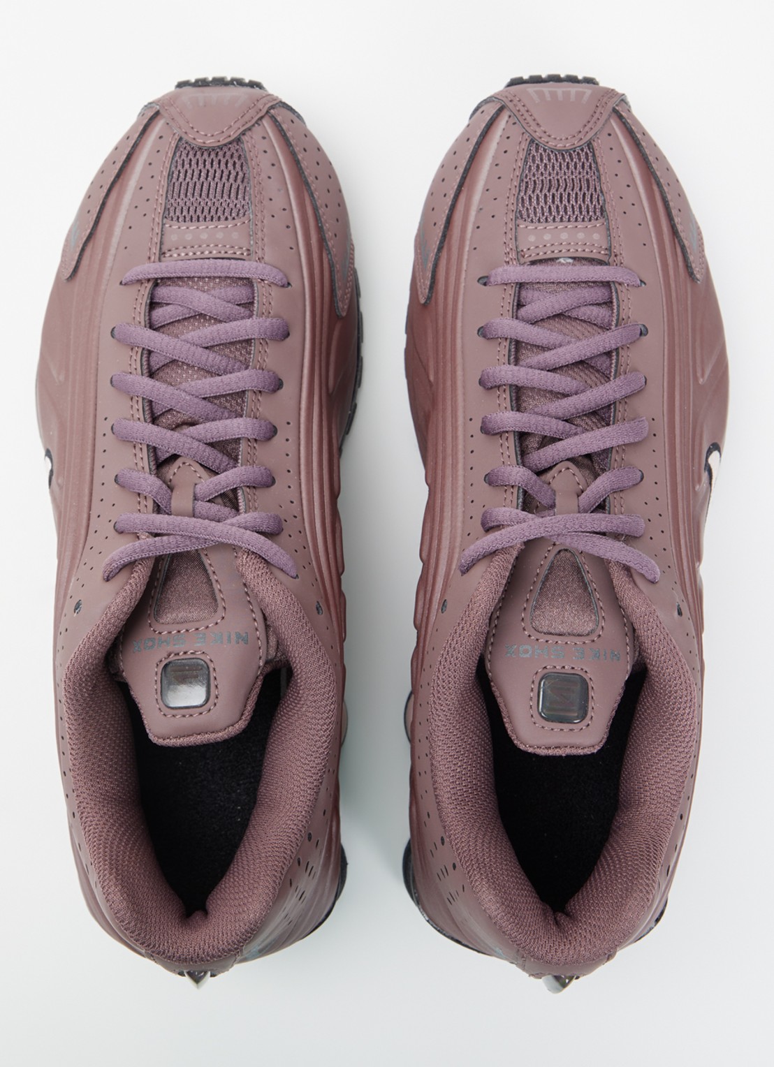 Nike Shox R4 sneaker met logo  - detail 4 paars
