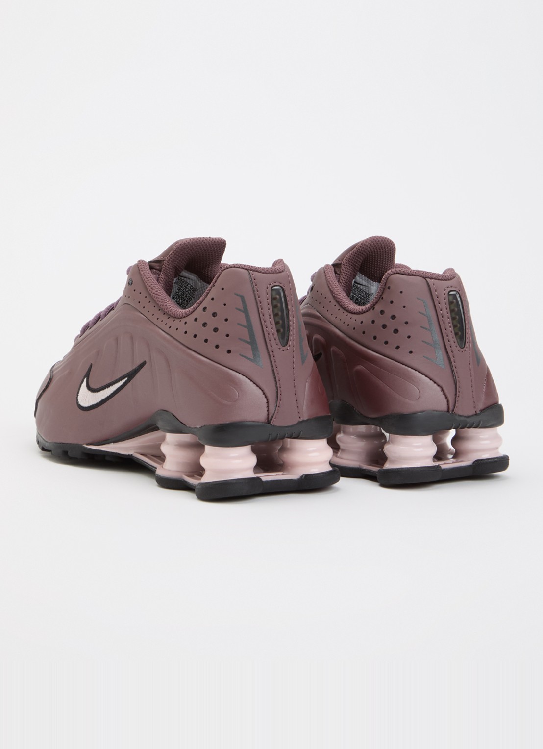 Nike Shox R4 sneaker met logo  - achterkant 3 aubergine