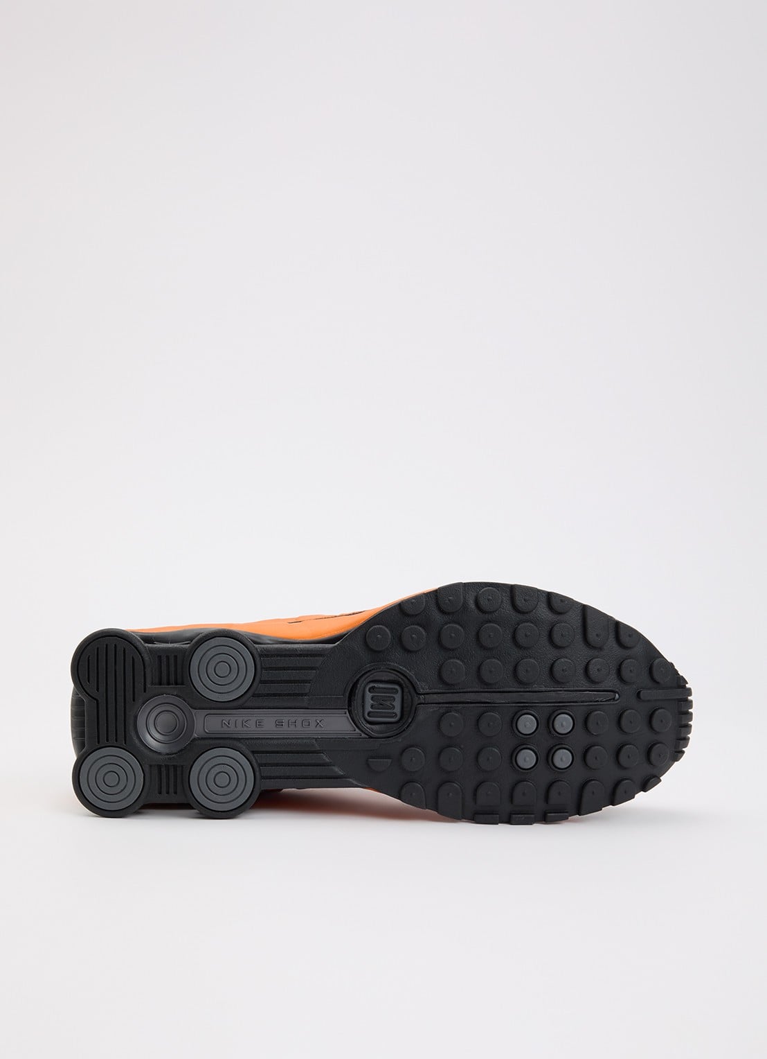 Nike Shox R4 sneaker met logo - detail 4 oranje