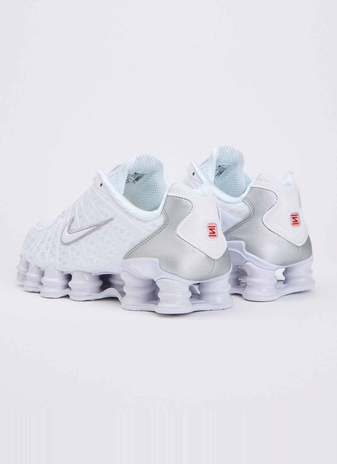 Nike Shox TL sneaker met mesh details - achterkant 5 wit