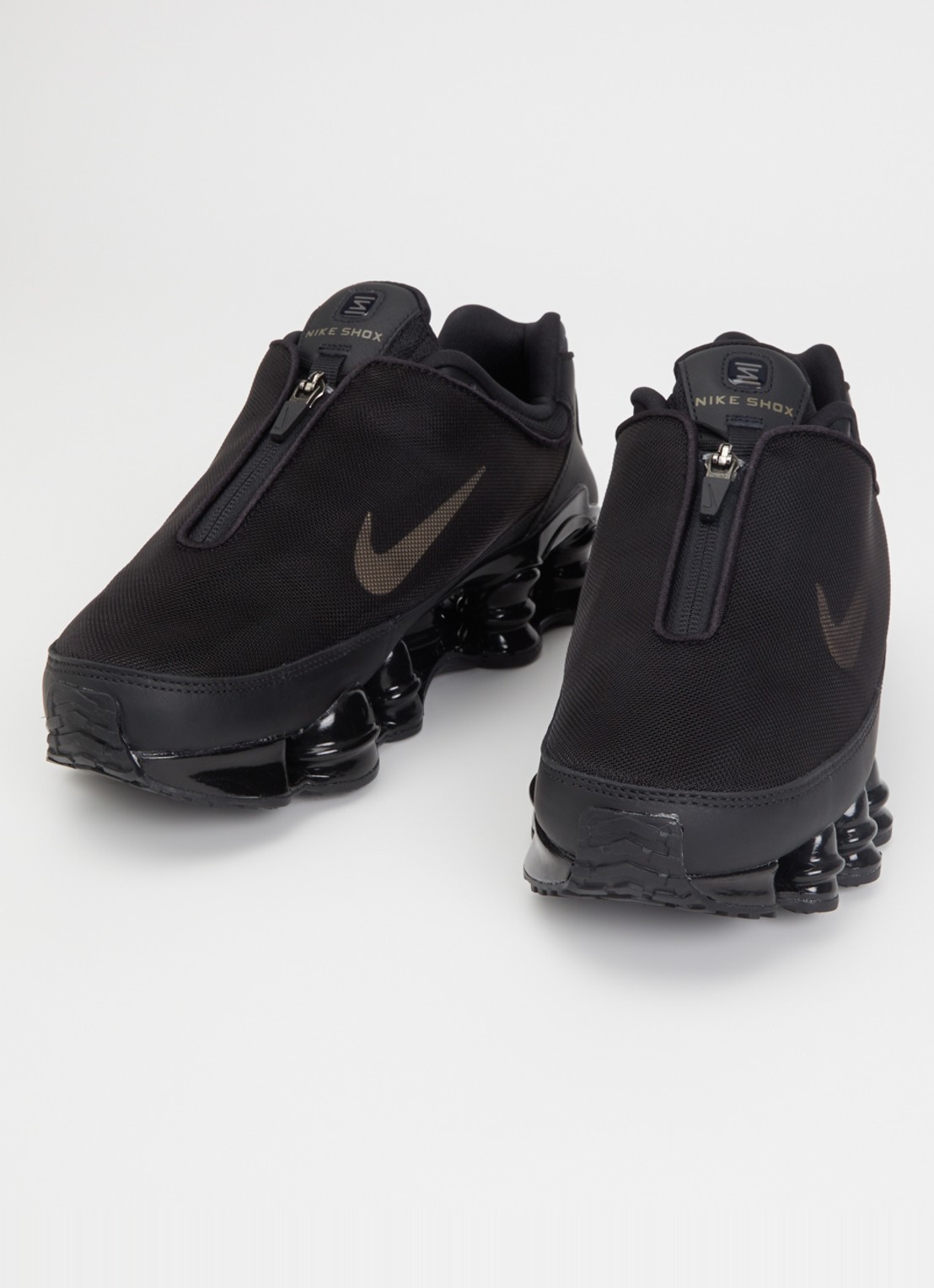 Nike Shox TL sneaker van mesh - detail 3 zwart