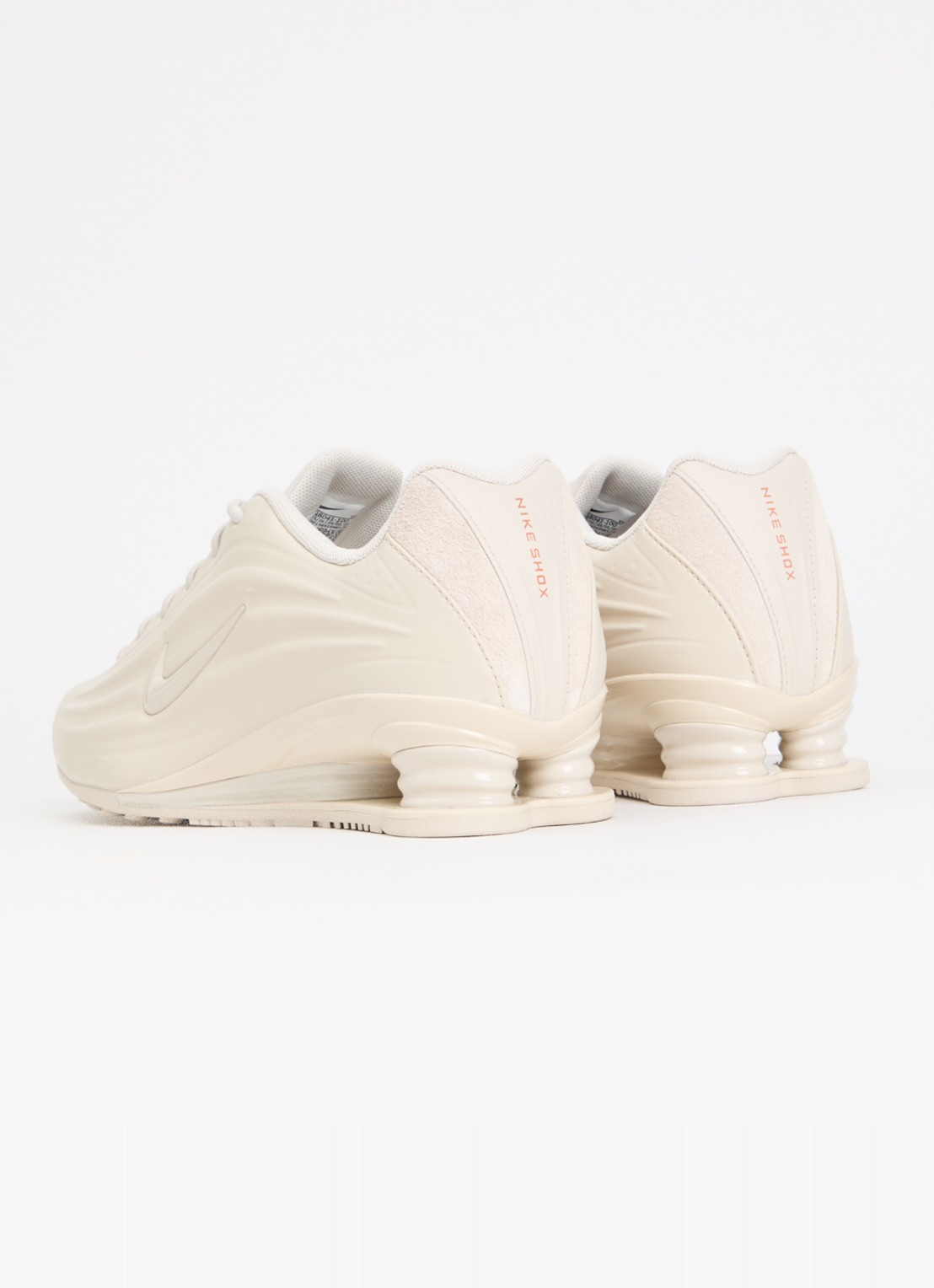 Nike Shox Z S sneaker van leer - achterkant 4 creme