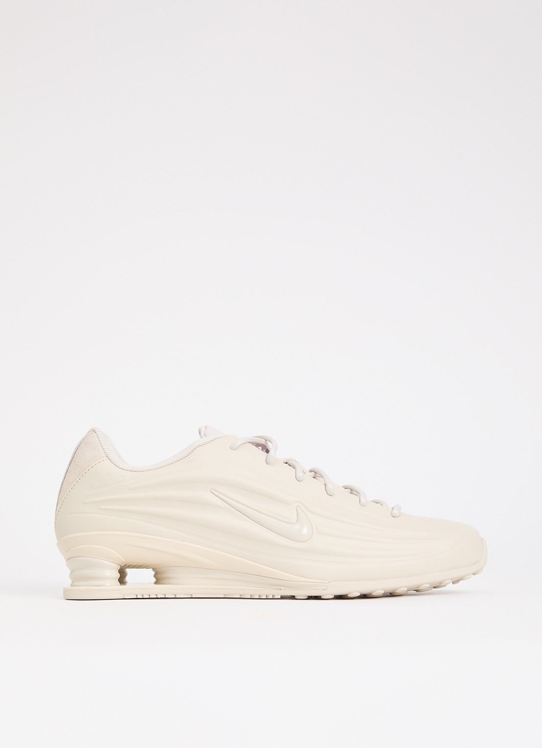 Nike Shox Z S sneaker van leer - voorkant 5 creme