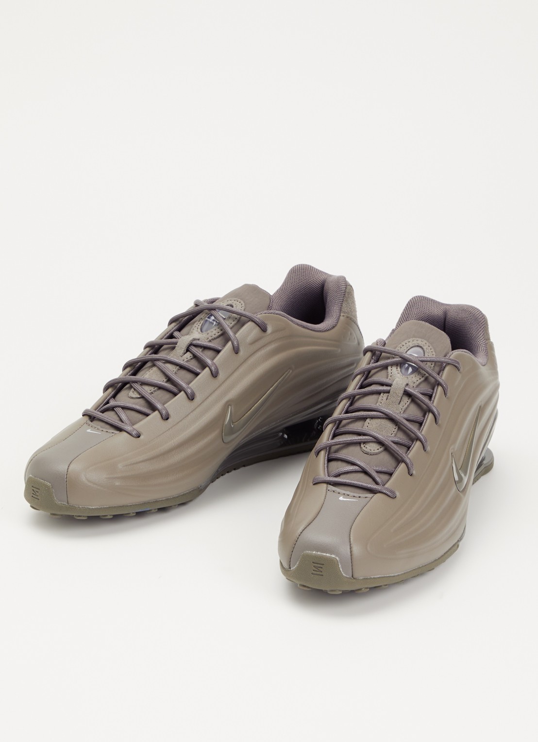 Nike Shox Z S sneaker van leer - detail 3 legergroen