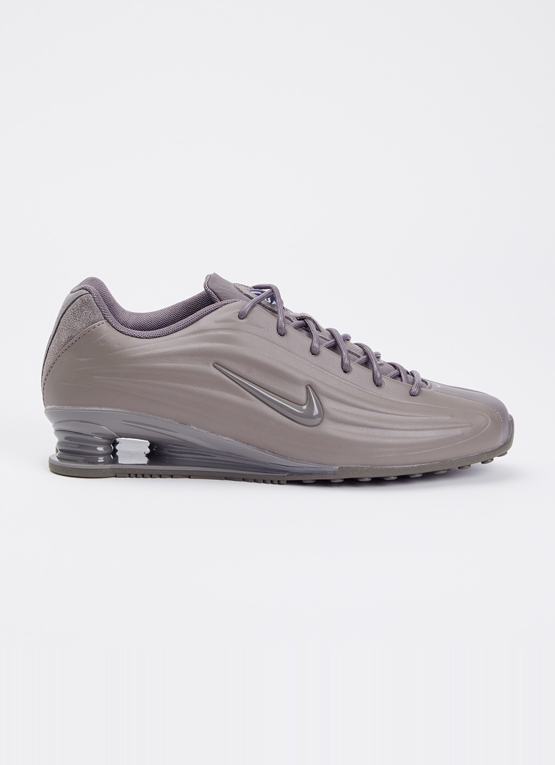 Nike Shox Z S sneaker van leer - voorkant 2 legergroen