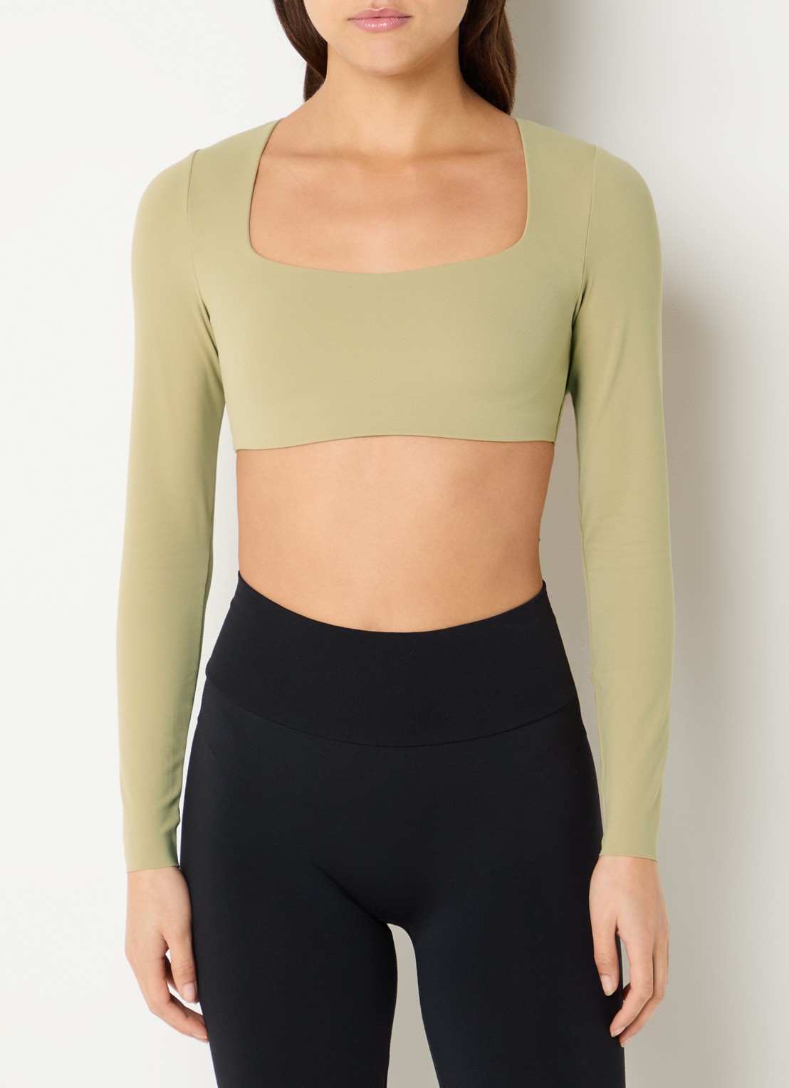 Nike Sport bh met medium support - detail khaki