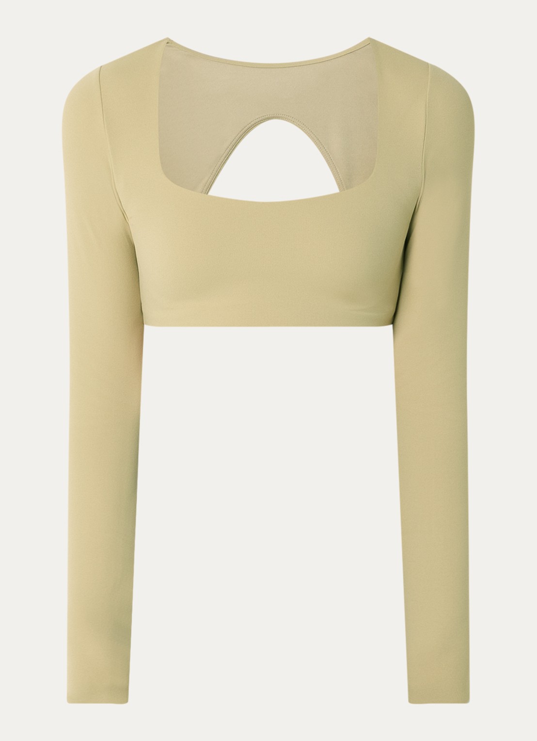 Nike Sport bh met medium support - voorkant 3 khaki