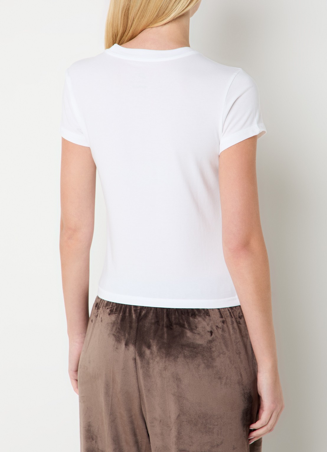 Nike T-shirt met logo en ronde hals - achterkant 3 wit
