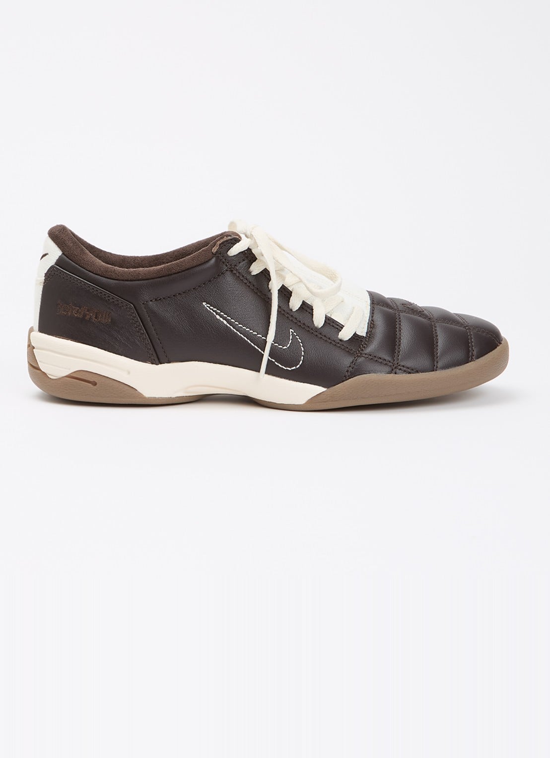 Nike T90 sneaker met leren details - voorkant 5 bruin