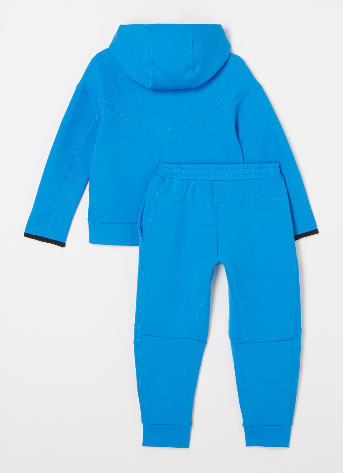 Nike Tech Fleece trainingspak met logo 2-delig - voorkant 2 blauw