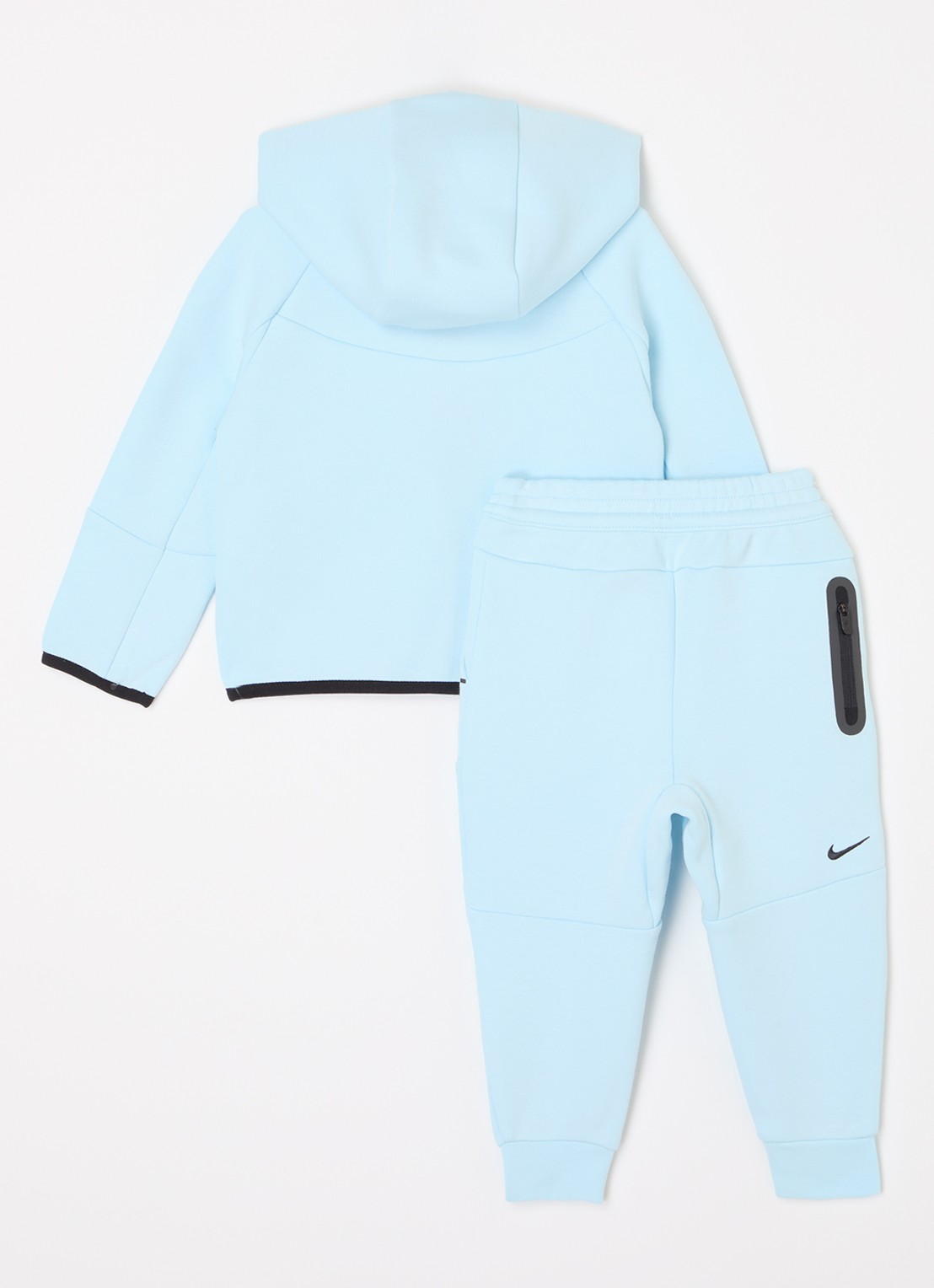 Nike Tech Fleece trainingspak met logo 2-delig - voorkant 2 grijs