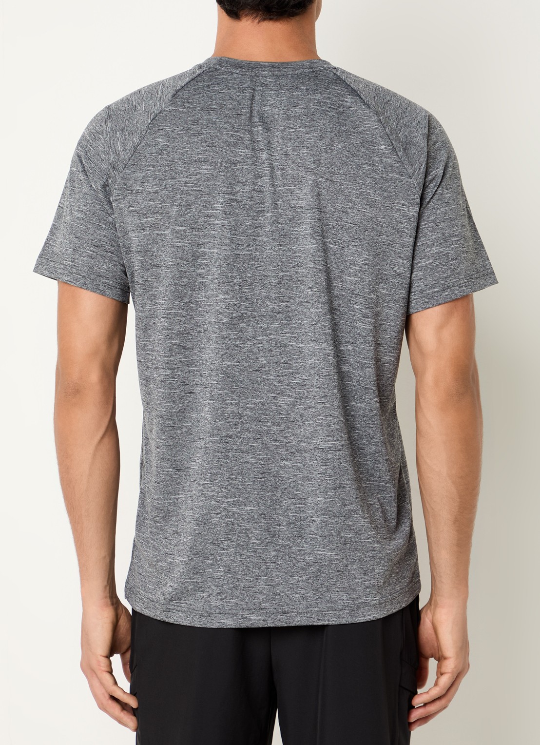 Nike Trainings T-shirt met logo - achterkant 4 donkergrijs