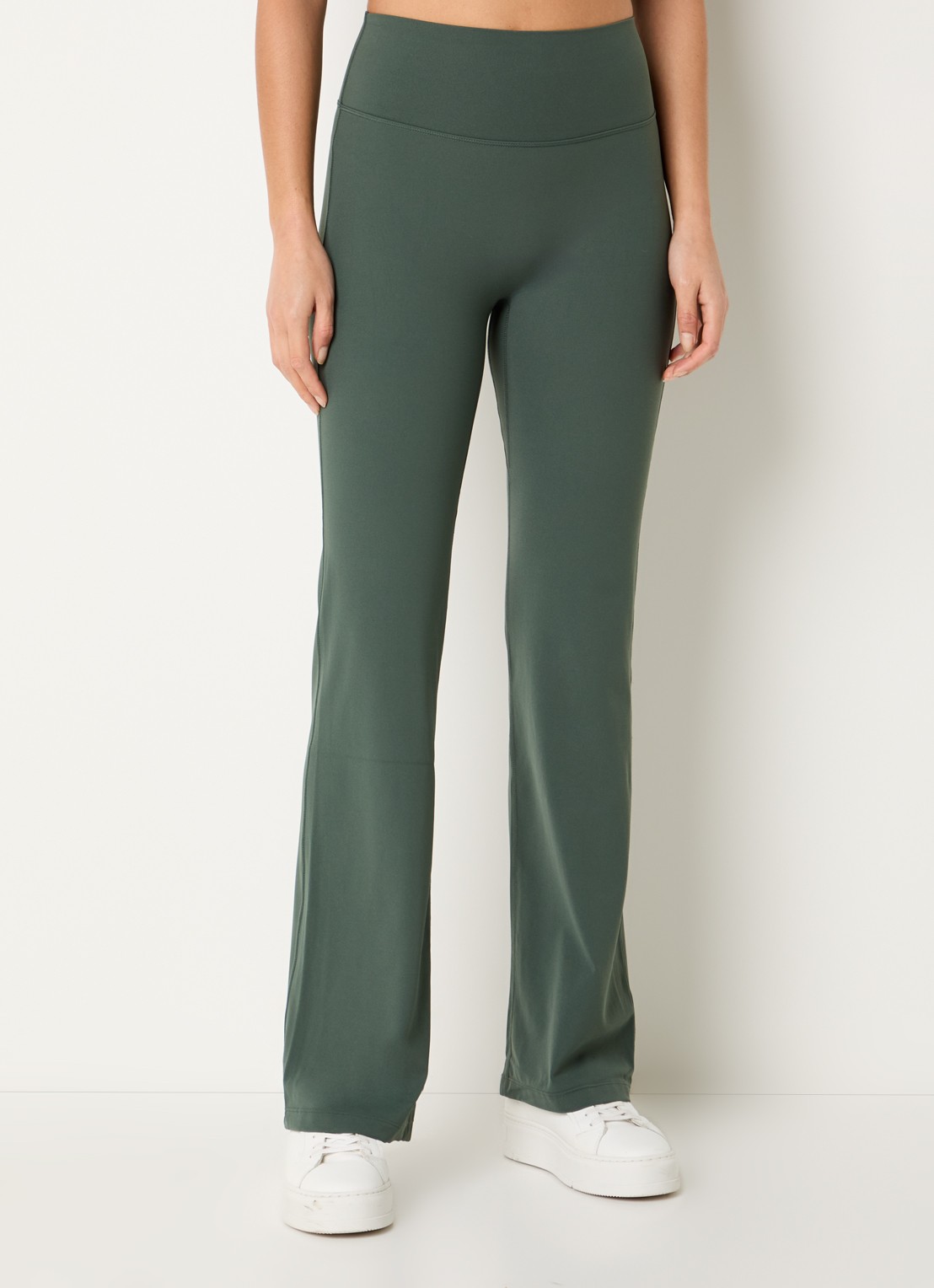 Nike Zenvy high waist flared fit legging - detail groen