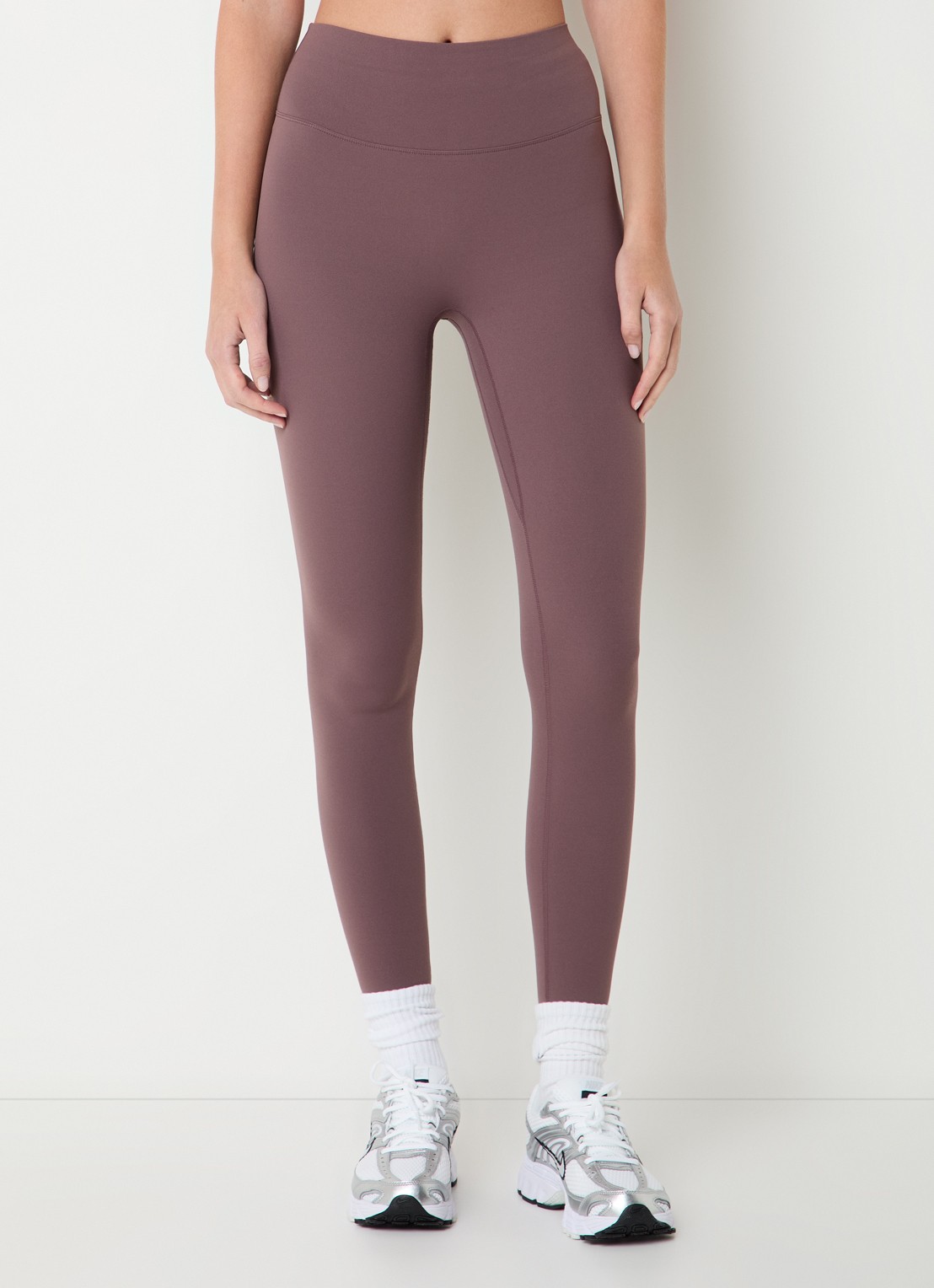 Nike Zenvy high waist skinny fit trainingslegging  - detail 2 taupe