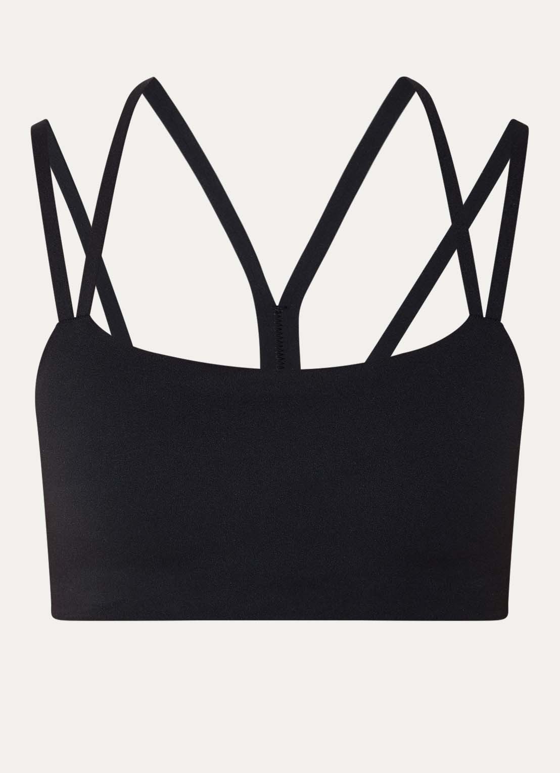 Nike Zenvy sport bh met light support en dri-FIT - voorkant 2 zwart