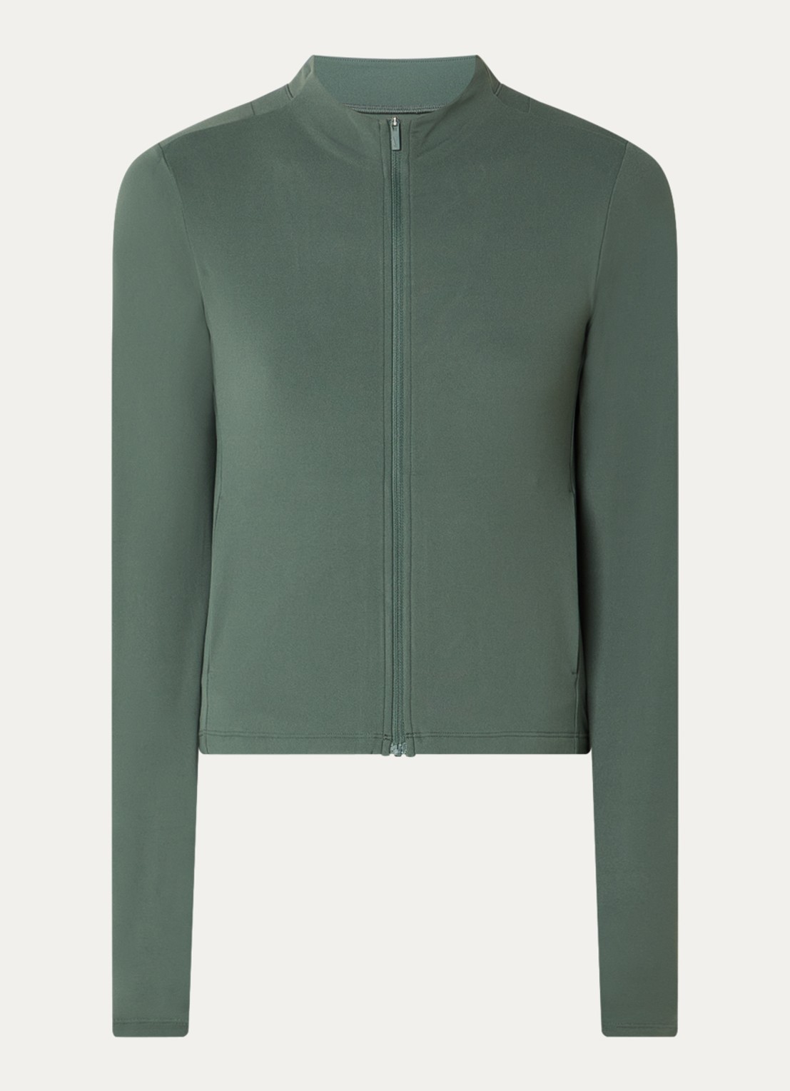 Nike Zenvy sweatvest met steekzakken - voorkant 2 groen