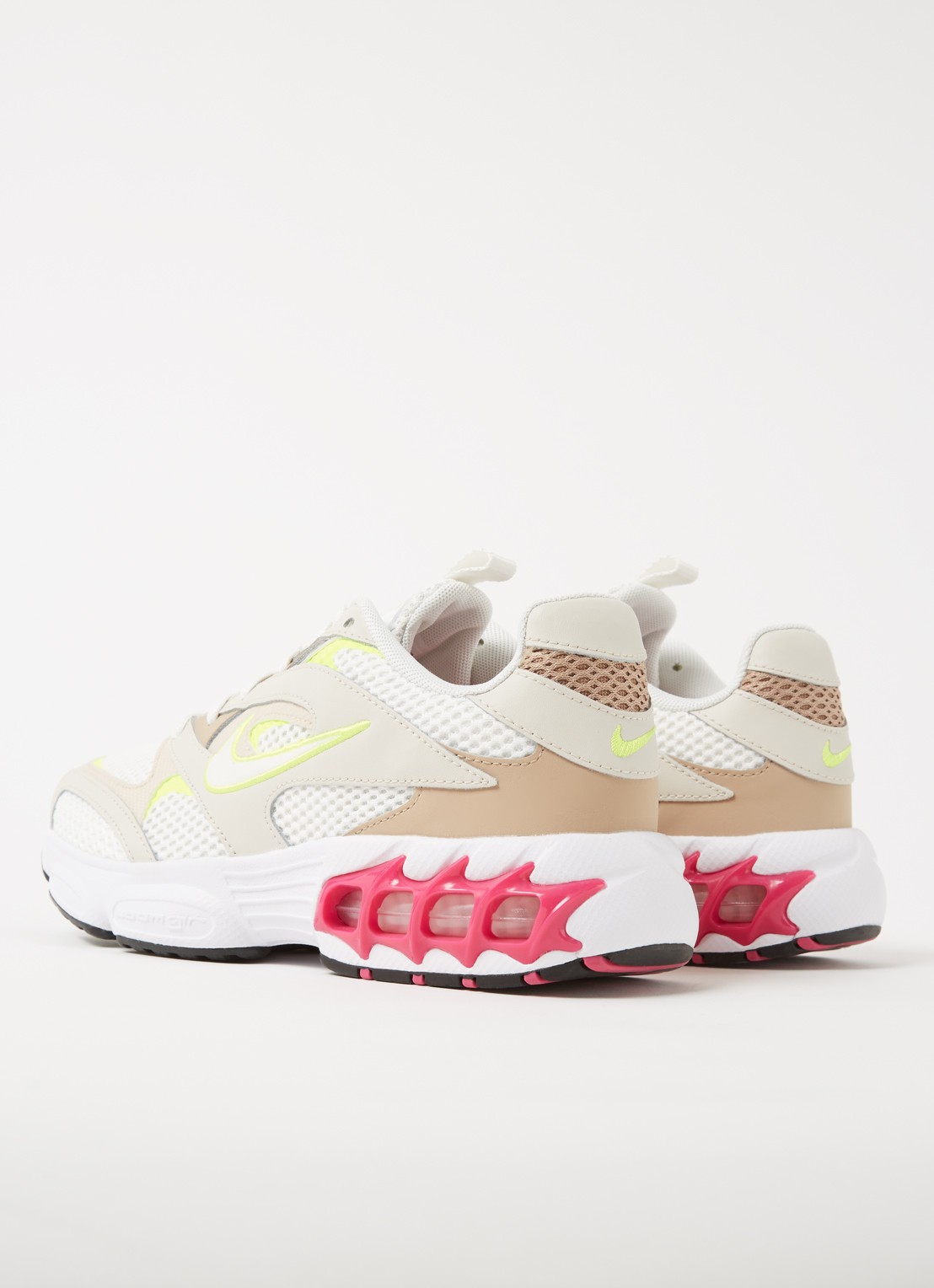 Nike Zoom Air Fire hardloopschoen met leren details - detail 2 beige