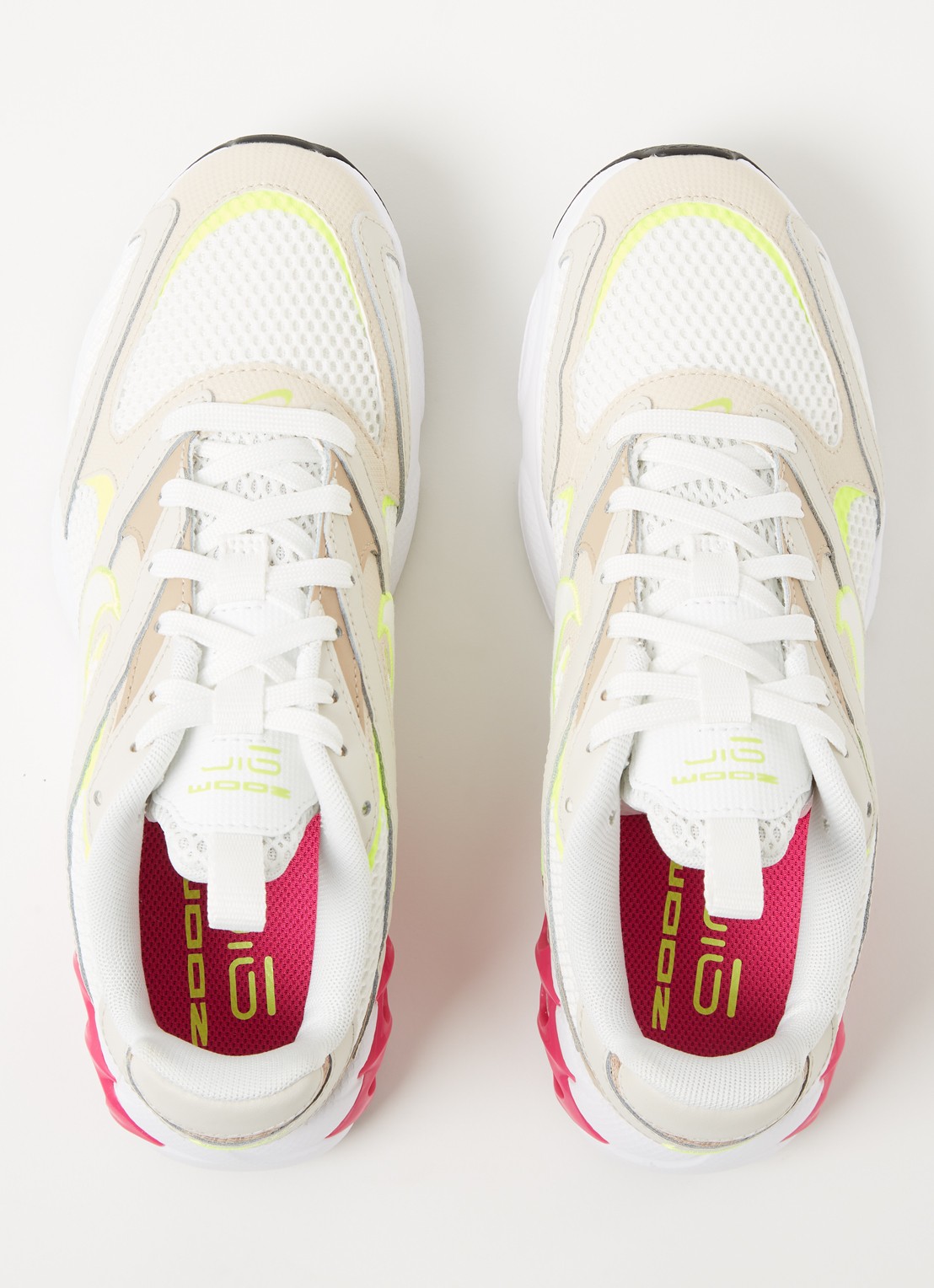 Nike Zoom Air Fire hardloopschoen met leren details - detail 3 beige