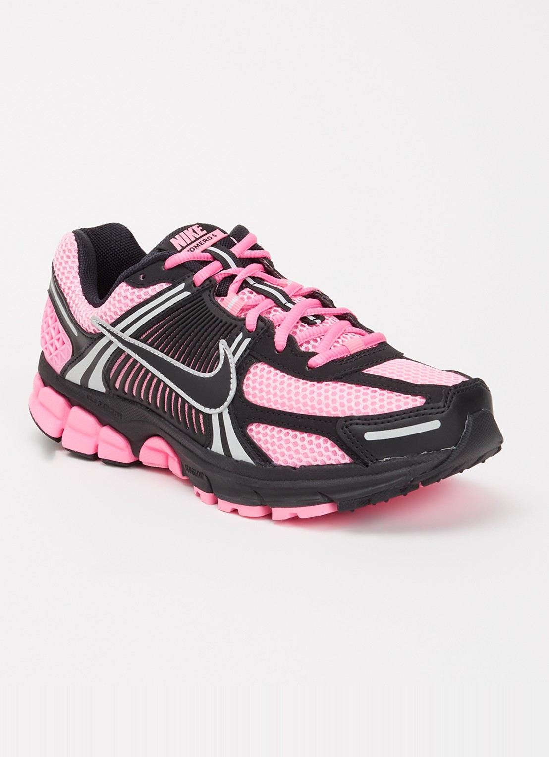 Nike Zoom Vomero 5 sneaker van mesh met logo - voorkant 4 roze