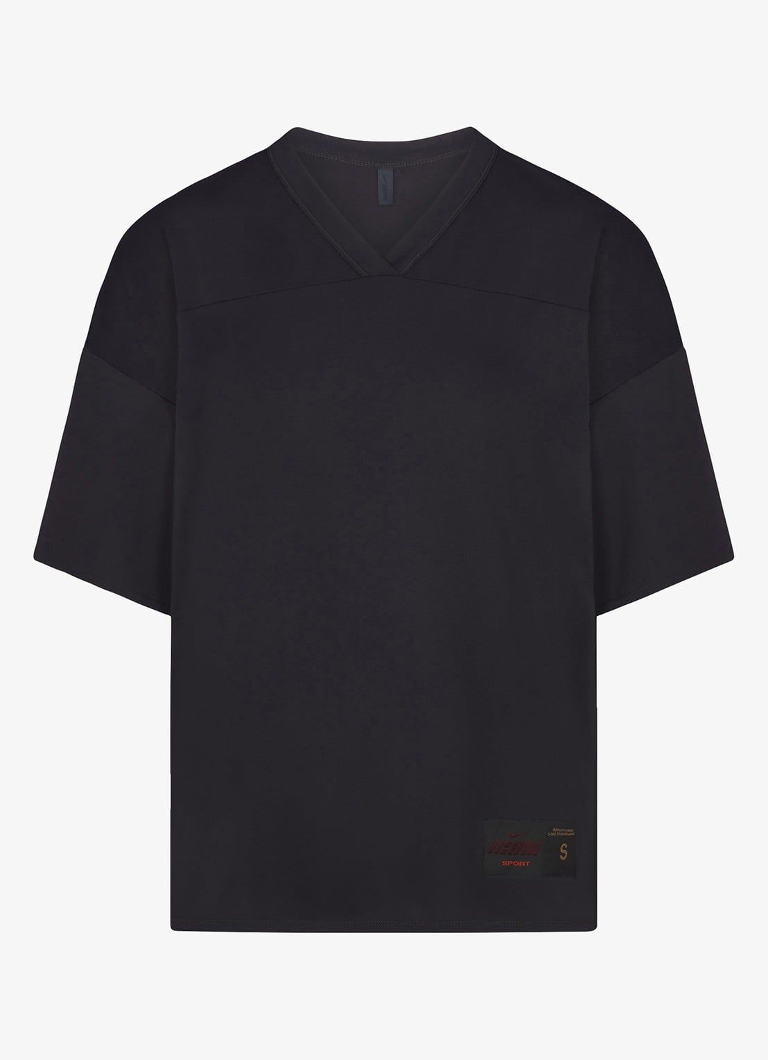 NikeSKIMS Airy boyfriend oversized T-shirt met stretch - voorkant zwart