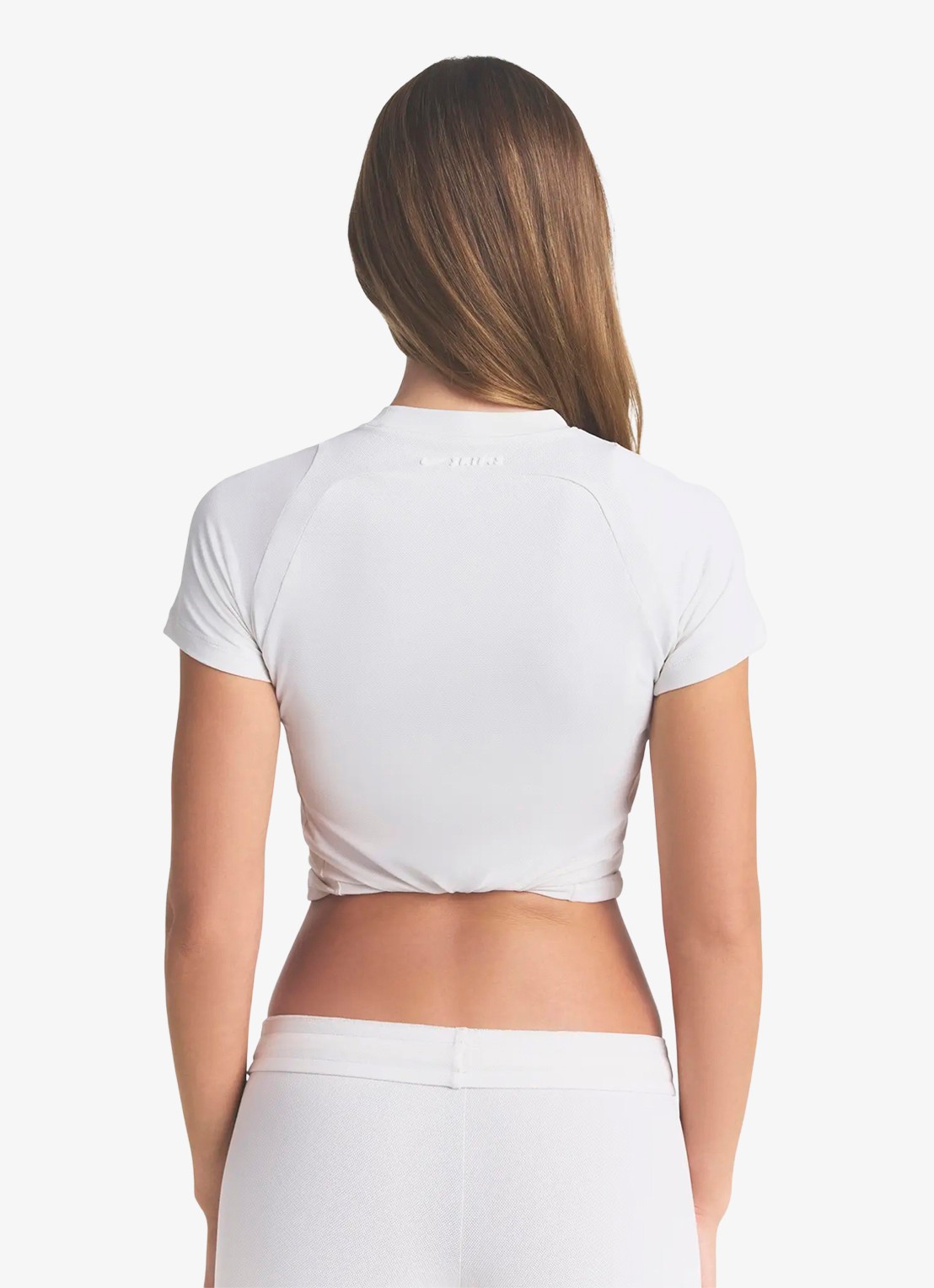NikeSKIMS Airy cropped trainings T-shirt met stretch - achterkant 3 wit