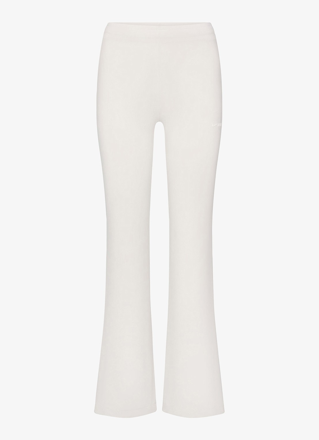 NikeSKIMS Airy low waist flared fit trainingslegging met logo - voorkant 3 ivoor