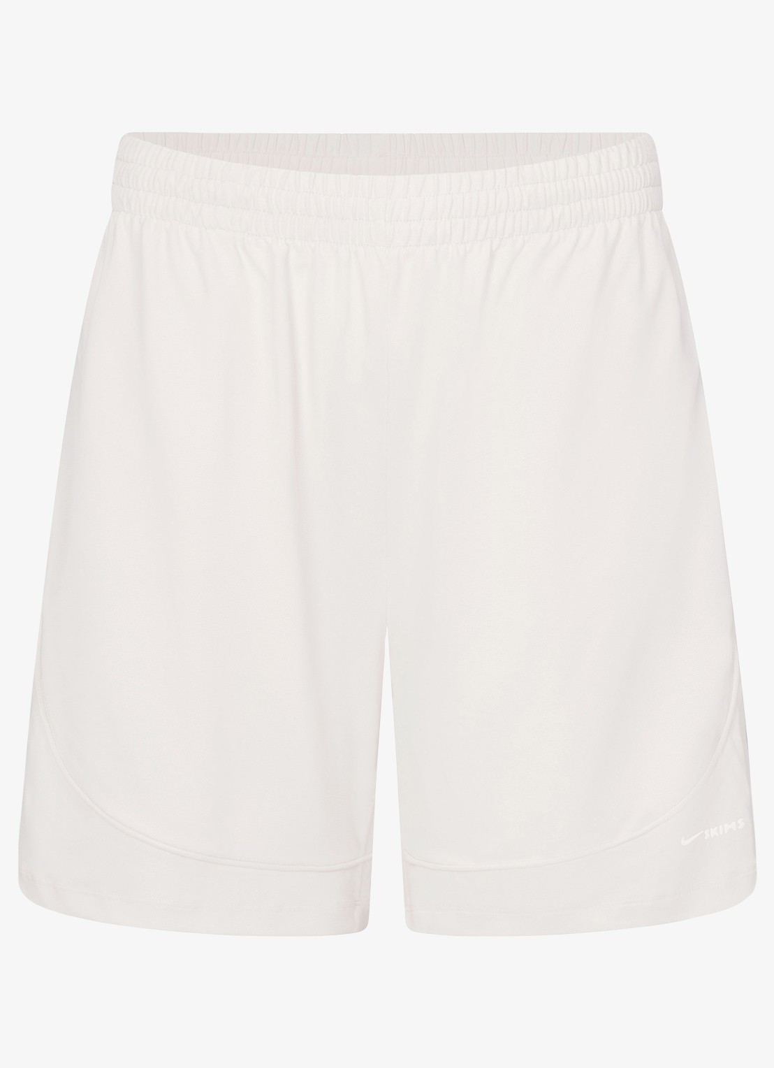NikeSKIMS Airy mid waist loose fit korte broek met ritszakken - voorkant 3 wit