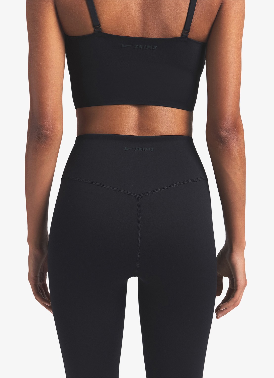 NikeSKIMS Matte high waist flared fit trainingslegging - achterkant 4 zwart