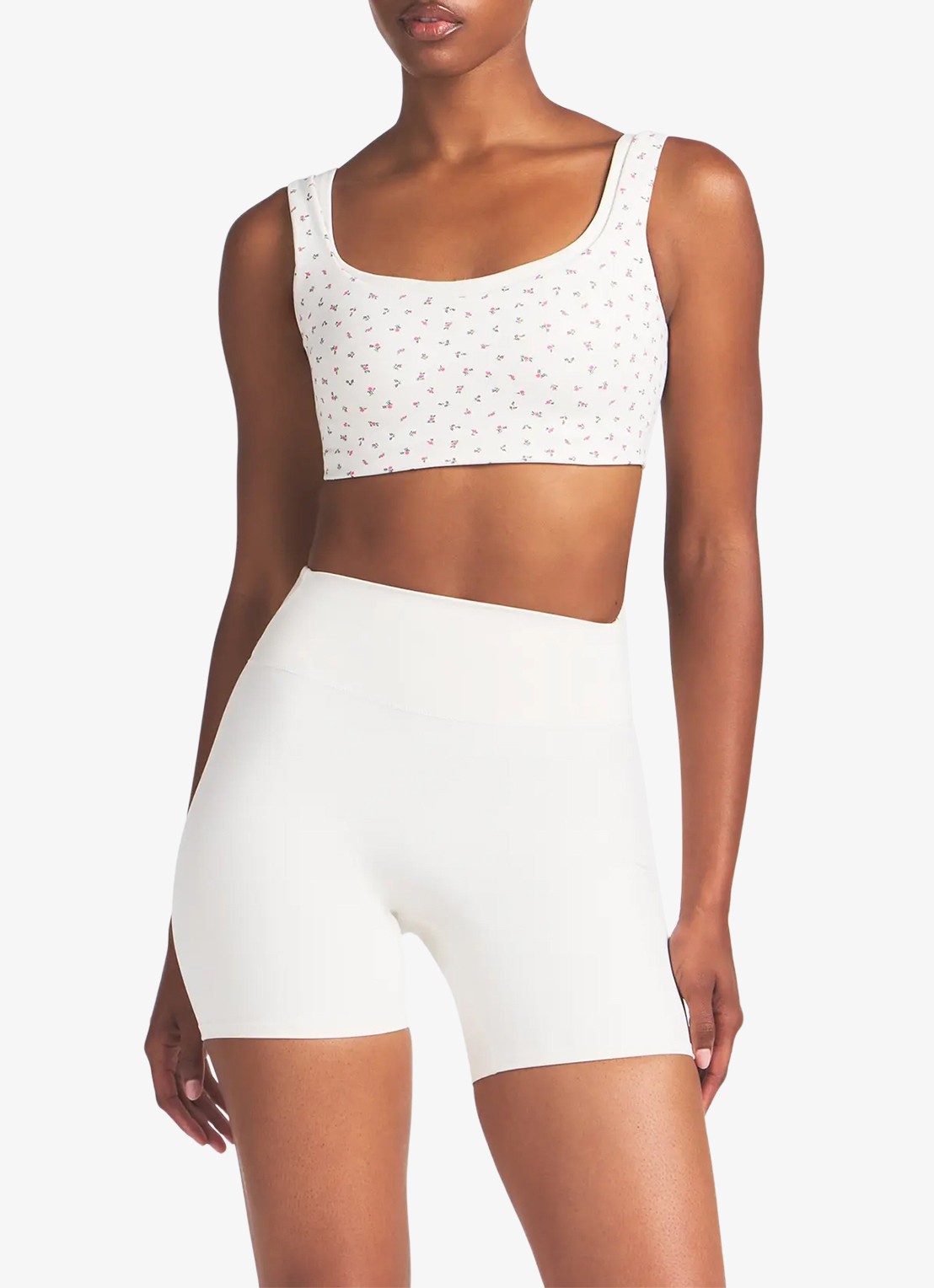 NikeSKIMS Matte high waist skinny fit korte trainingslegging - detail wit