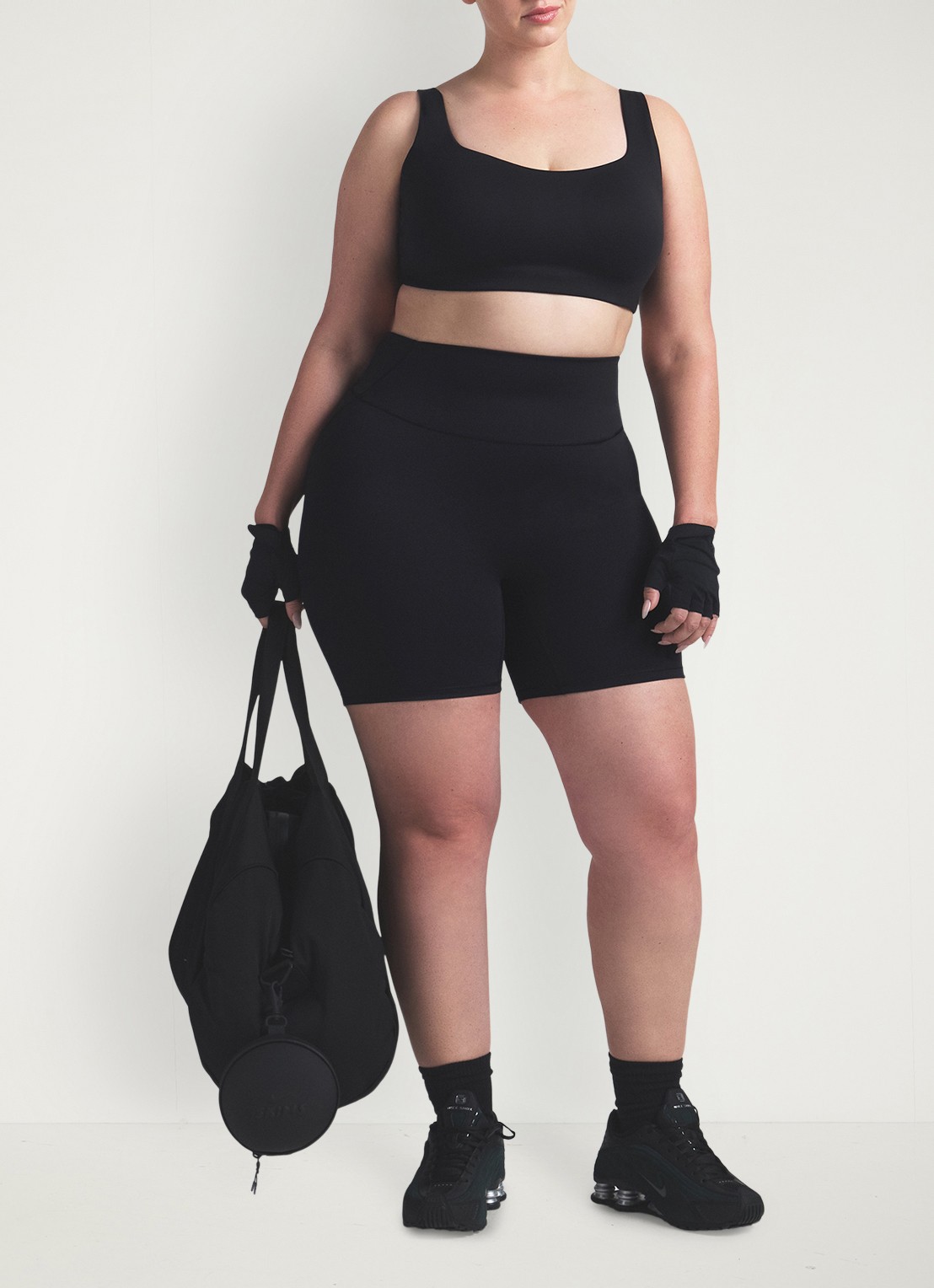 NikeSKIMS Matte high waist skinny fit korte trainingslegging - detail 2 zwart