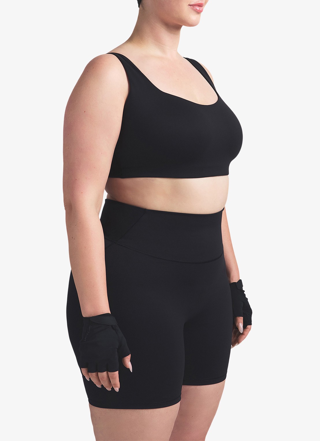 NikeSKIMS Matte high waist skinny fit korte trainingslegging - detail 4 zwart