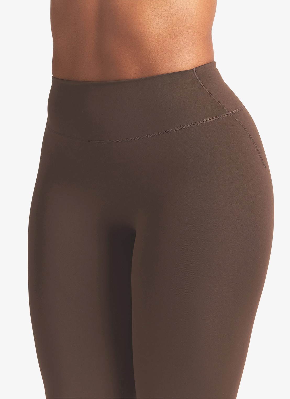 NikeSKIMS Matte high waist skinny fit trainingslegging - detail 5 lichtbruin