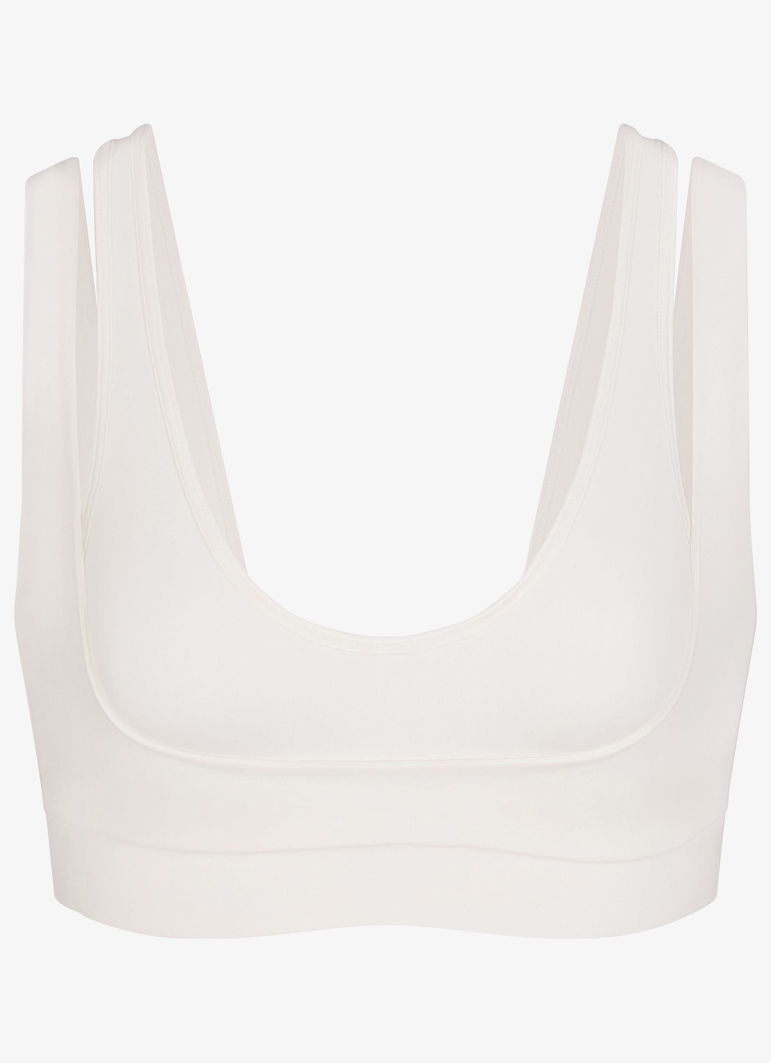 NikeSKIMS Matte sport bh met light support - voorkant 3 gebroken wit