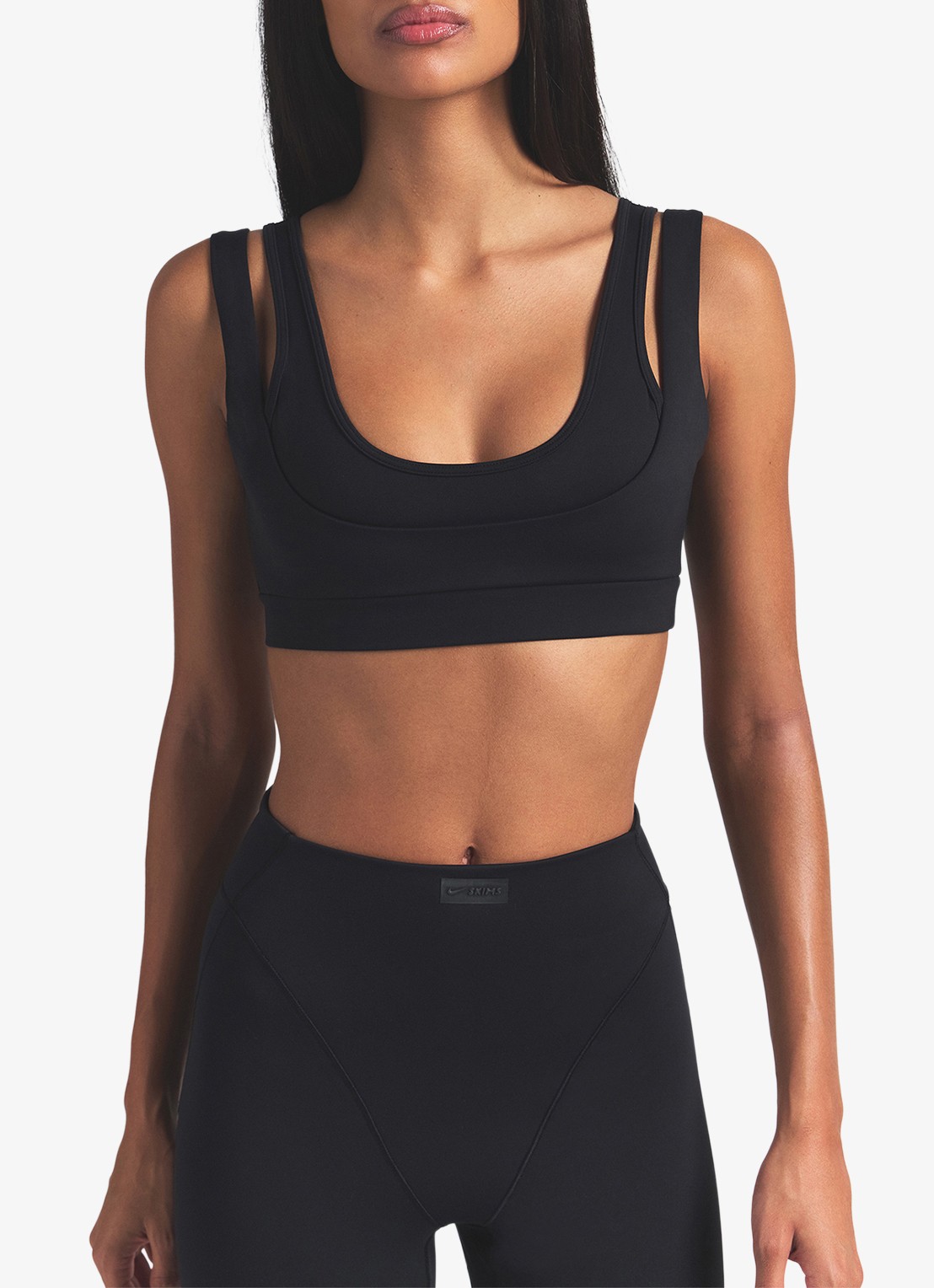 NikeSKIMS Matte sport bh met light support - detail 3 zwart